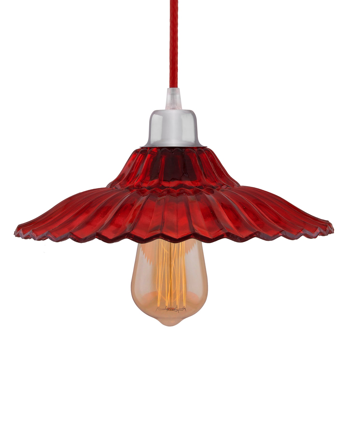 Industrial vintage E27 Colored Glass pendant Lampshade, Filament/LED hanging ceiling light,