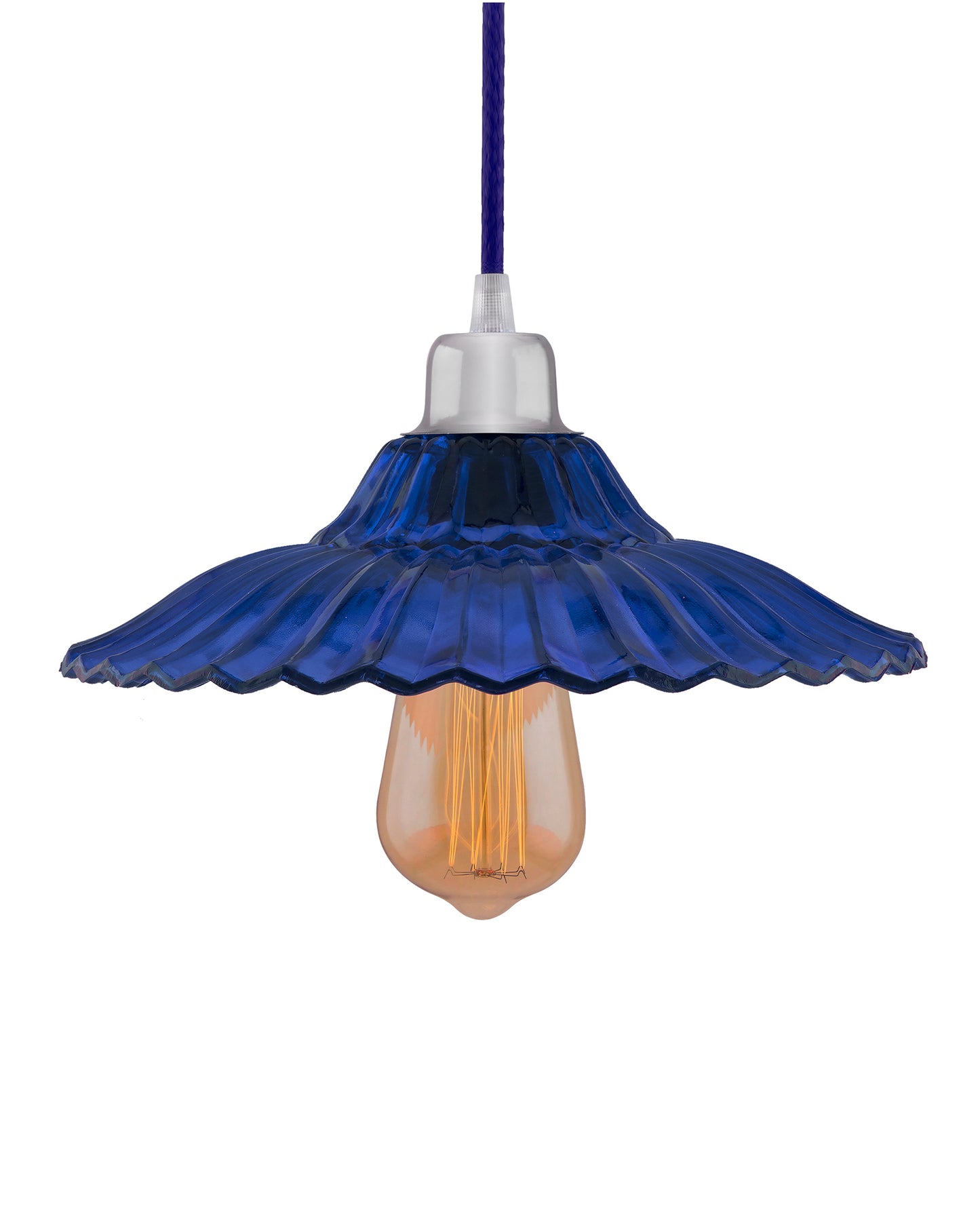 Industrial vintage E27 Colored Glass pendant Lampshade, Filament/LED hanging ceiling light,