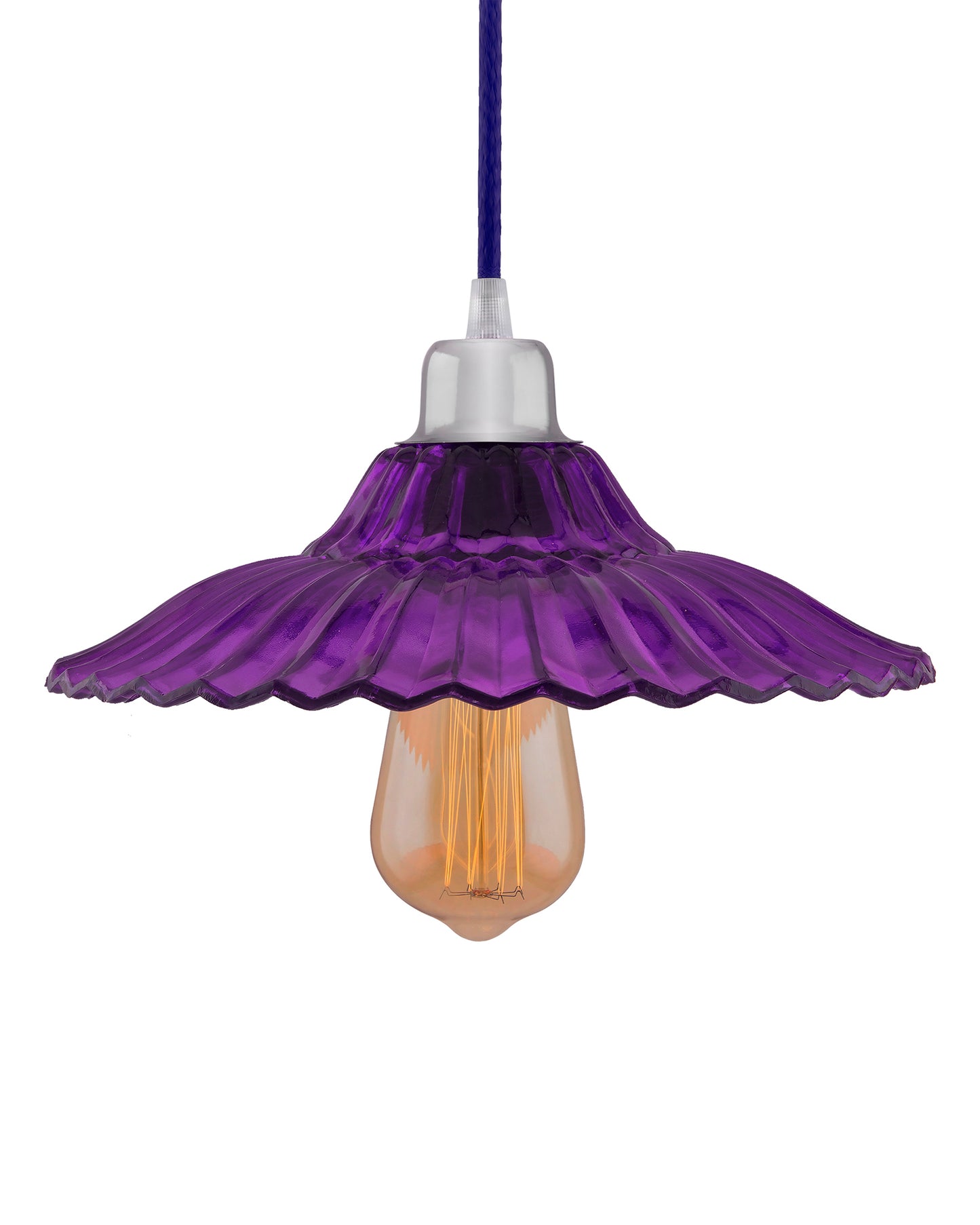 Industrial vintage E27 Colored Glass pendant Lampshade, Filament/LED hanging ceiling light,
