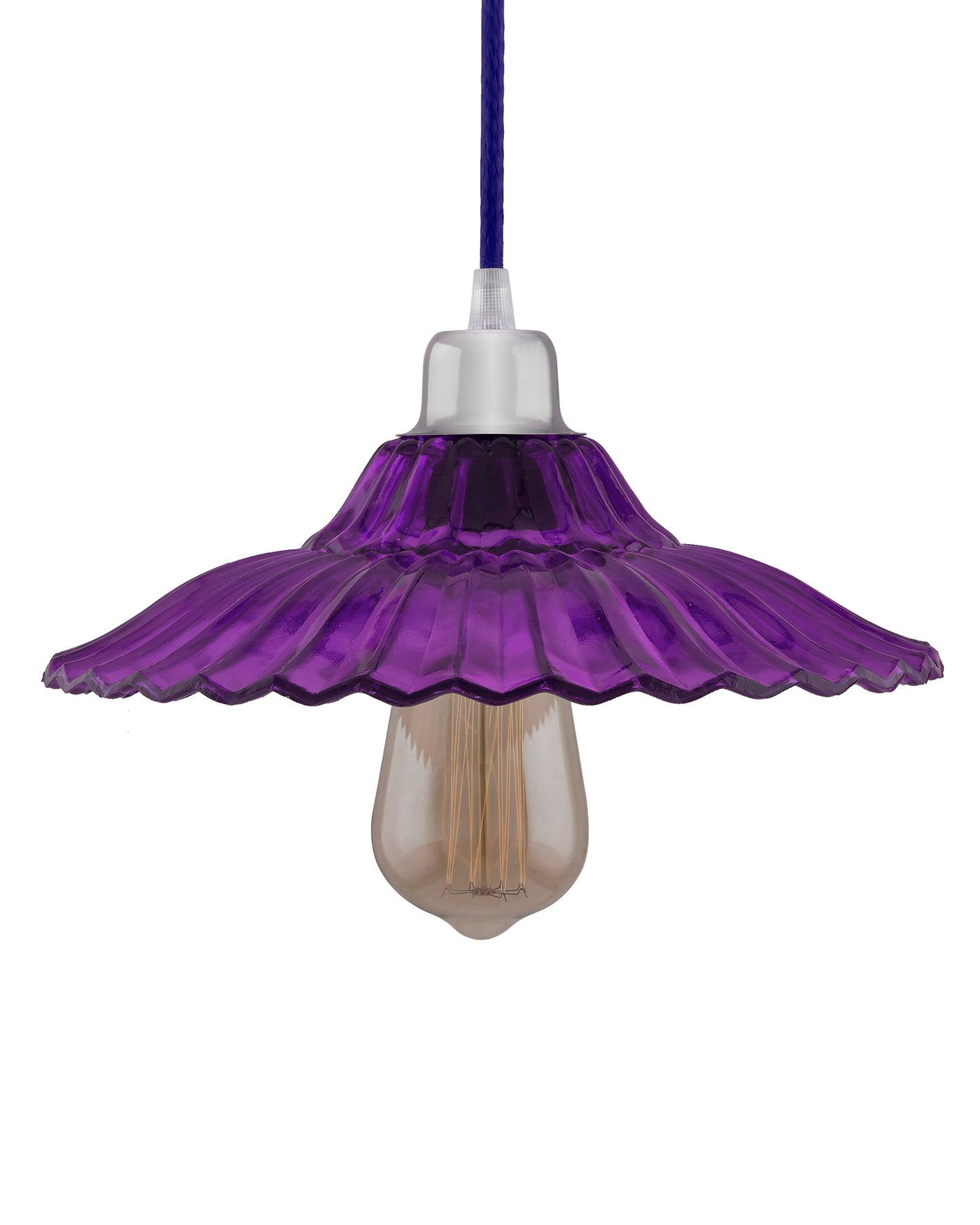 Industrial vintage E27 Colored Glass pendant Lampshade, Filament/LED hanging ceiling light,