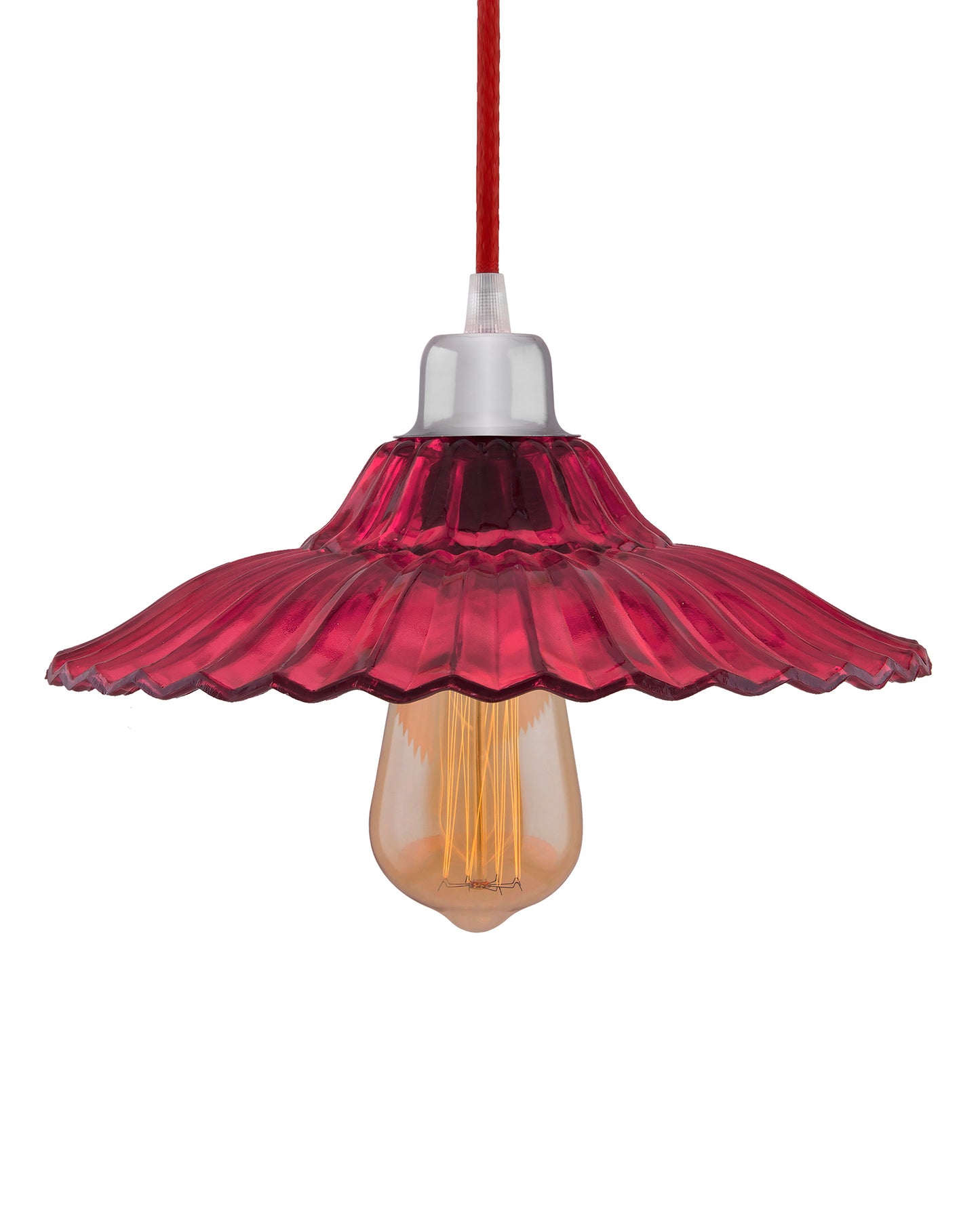 Industrial vintage E27 Colored Glass pendant Lampshade, Filament/LED hanging ceiling light,