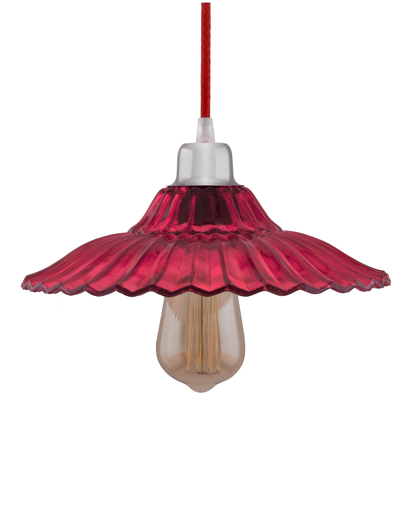 Industrial vintage E27 Colored Glass pendant Lampshade, Filament/LED hanging ceiling light,