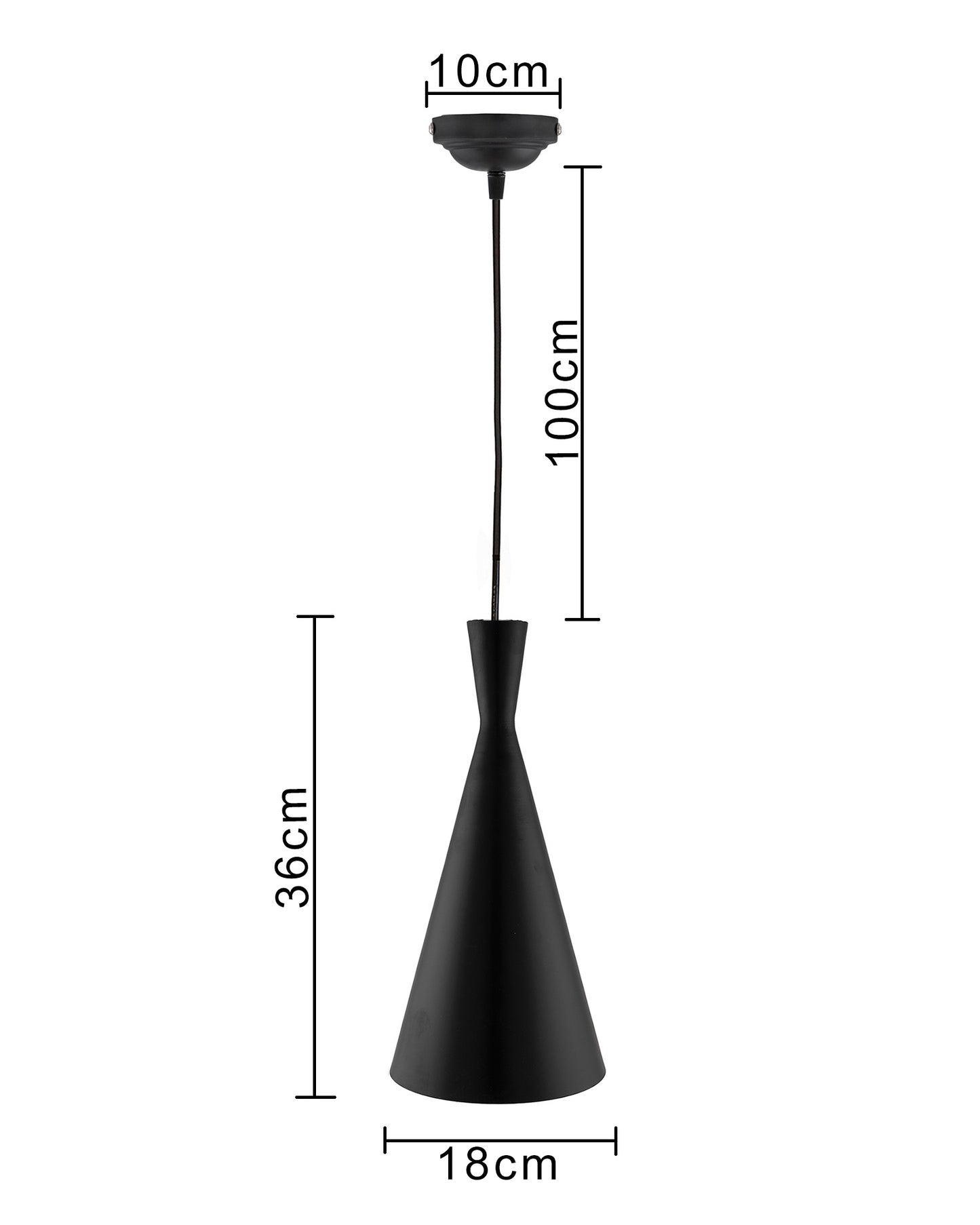 Modern Hanging Light, E26/27 Nordic Pendant Lamp, Inverted Cone Shaped Kitchen, Bedroom, Living Room Ceiling Lamp