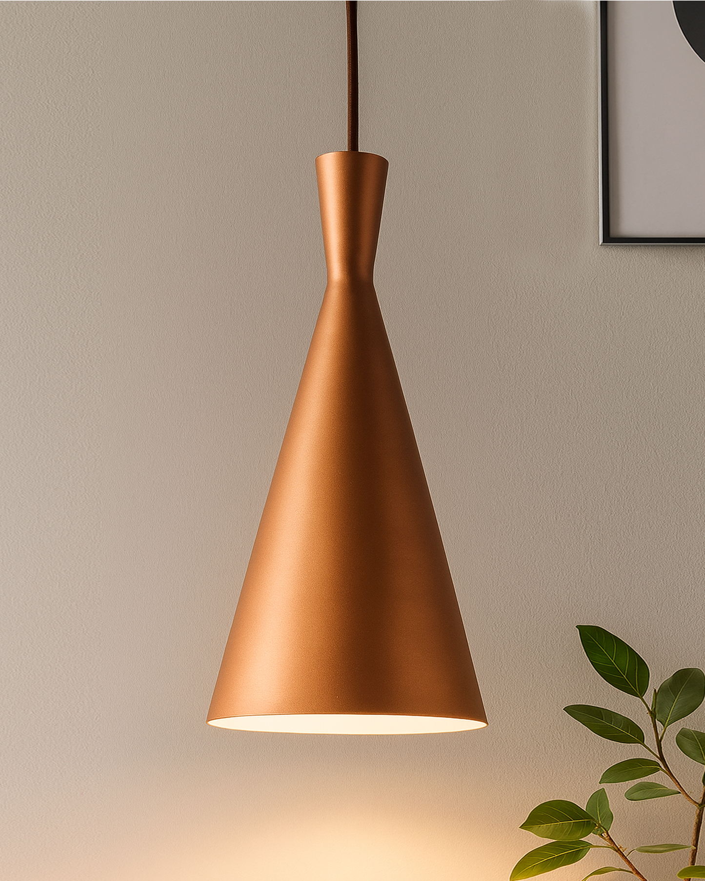 Modern Hanging Light, E26/27 Nordic Pendant Lamp, Inverted Cone Shaped Kitchen, Bedroom, Living Room Ceiling Lamp