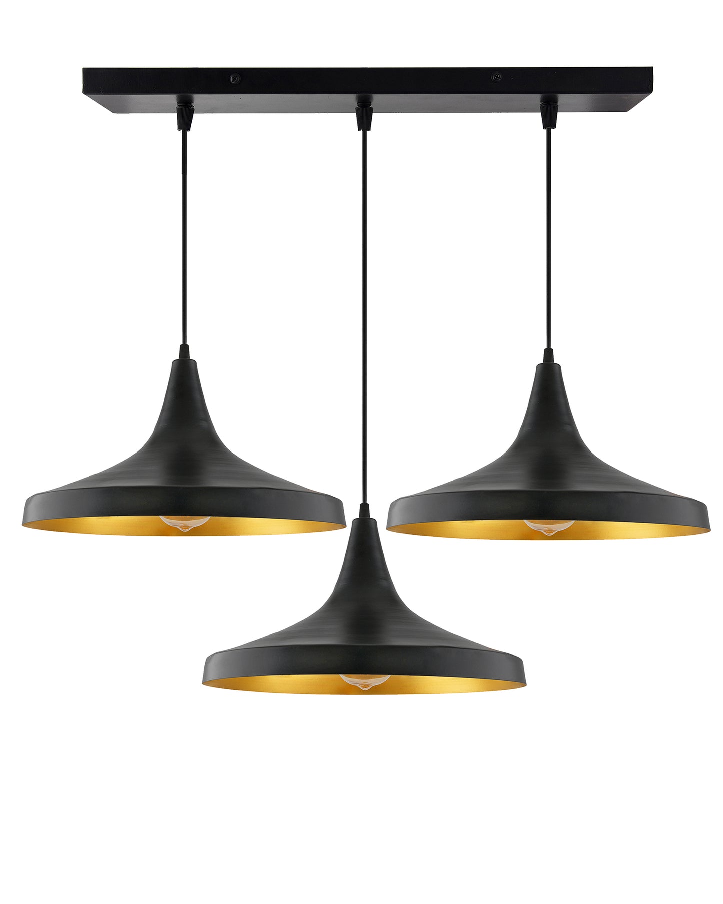 3-Lights Linear Cluster Chandelier Modern Danish hanging Light, E27 Holder, Decorative, URBAN Retro, Nordic Style