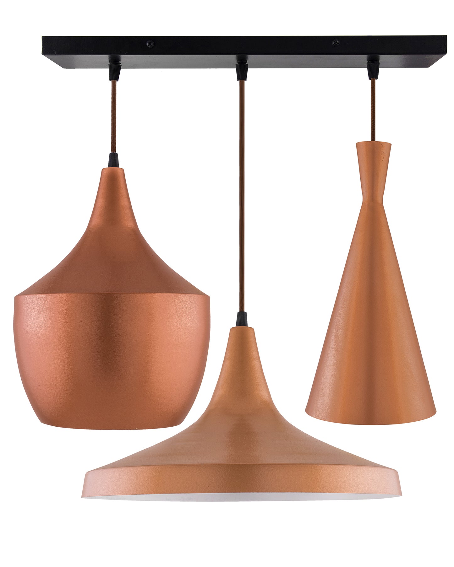 3-Lights Linear Cluster Chandelier Modern Tri-Nordic hanging Light, E27 Holder, Decorative,URBAN Retro, Nordic Style