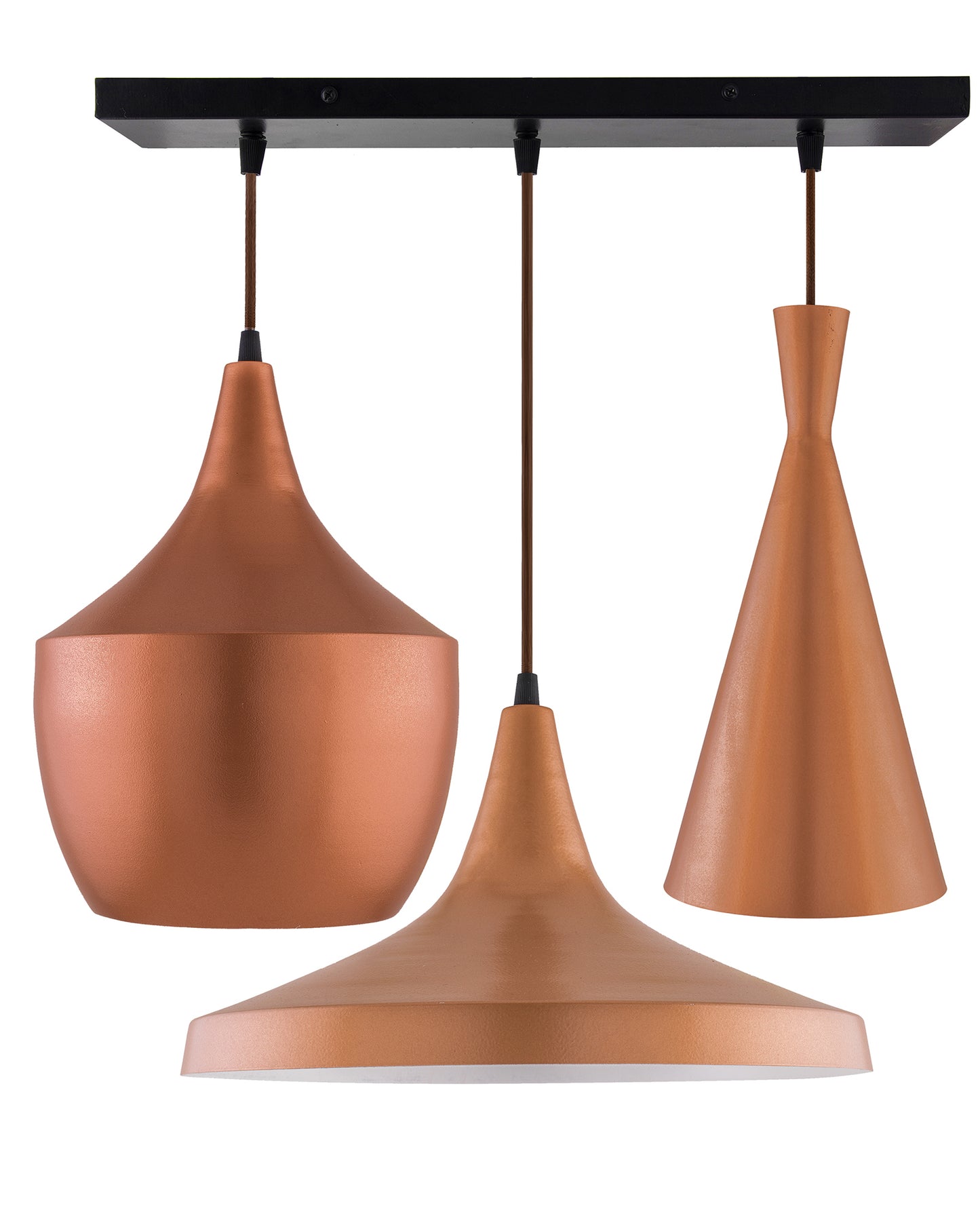 3-Lights Linear Cluster Chandelier Modern Tri-Nordic hanging Light, E27 Holder, Decorative,URBAN Retro, Nordic Style