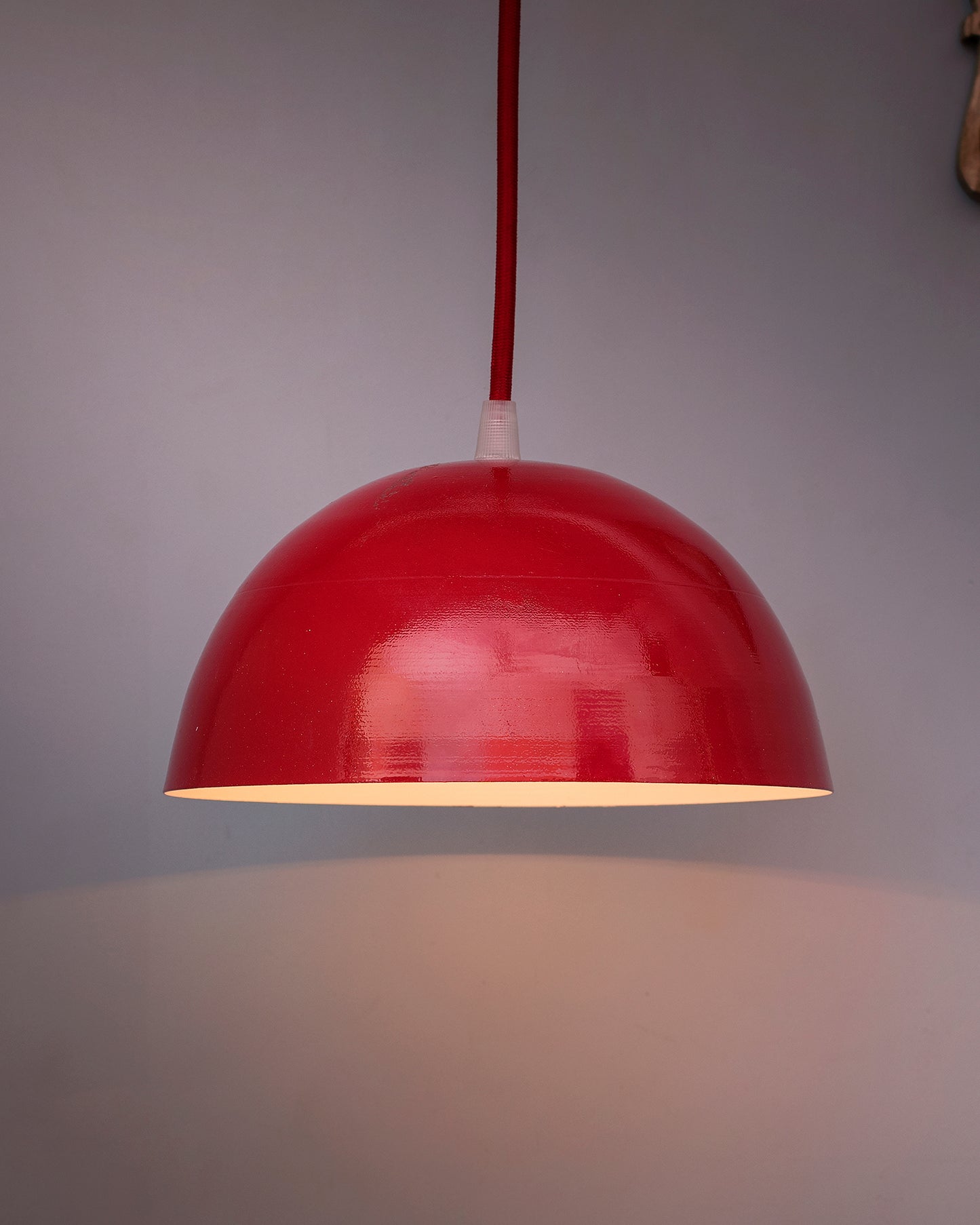Metallic Pendant hanging light, hanging lamp 8"
