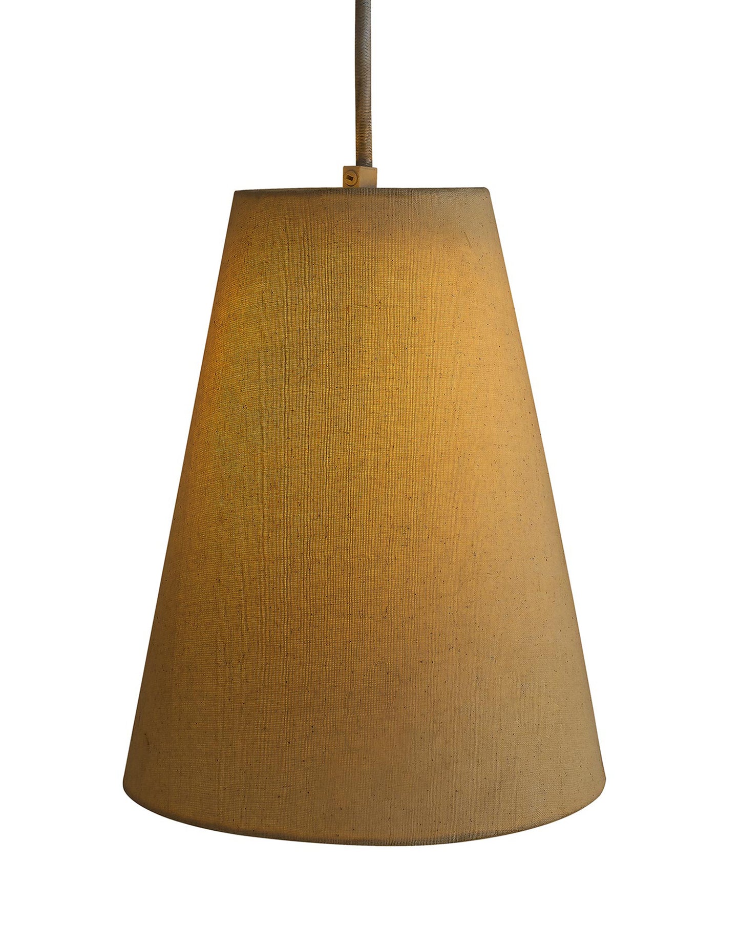 Khadi Fabric Hanging Cone Light, Pendant Ceiling Light E27
