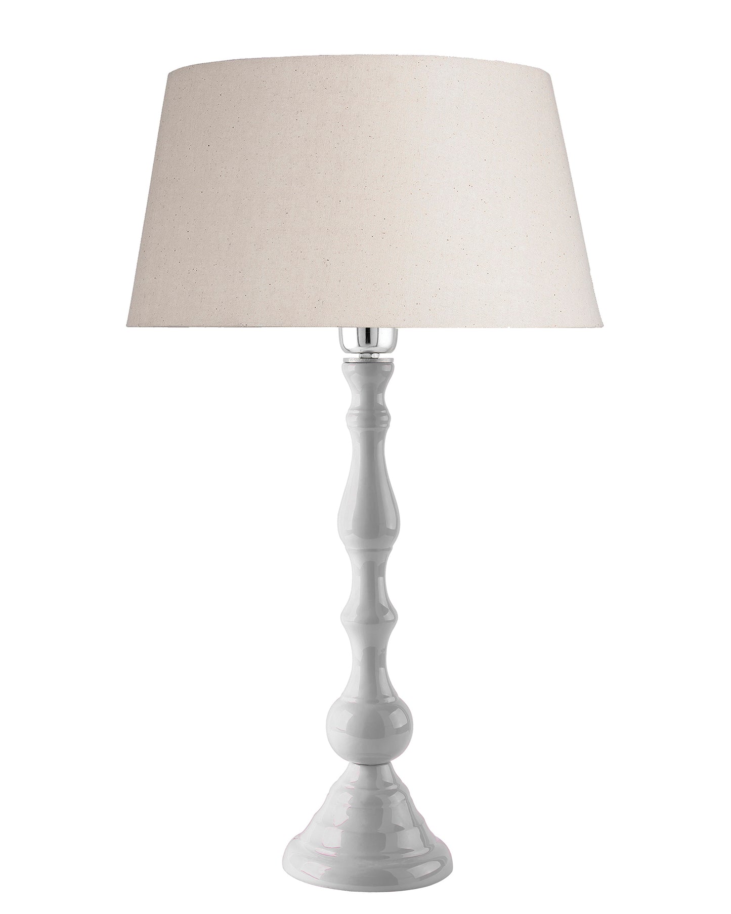 Glossy Black Teardrop Aluminium Table Lamp With Cone Shade, Bedside, Living Room Study Lamp, Bulb Included