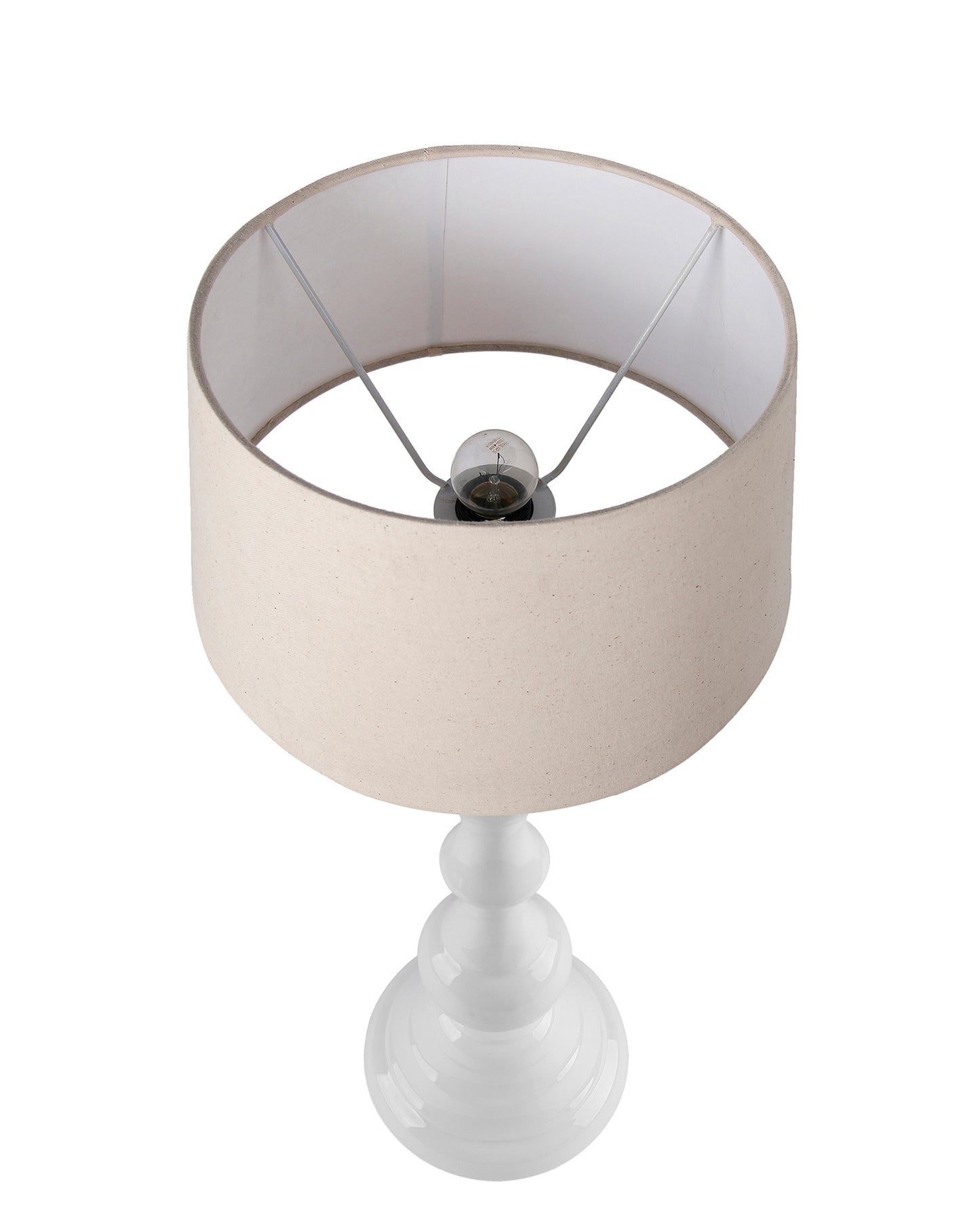 Glossy Black Teardrop Aluminium Table Lamp With Cone Shade, Bedside, Living Room Study Lamp, Bulb Included
