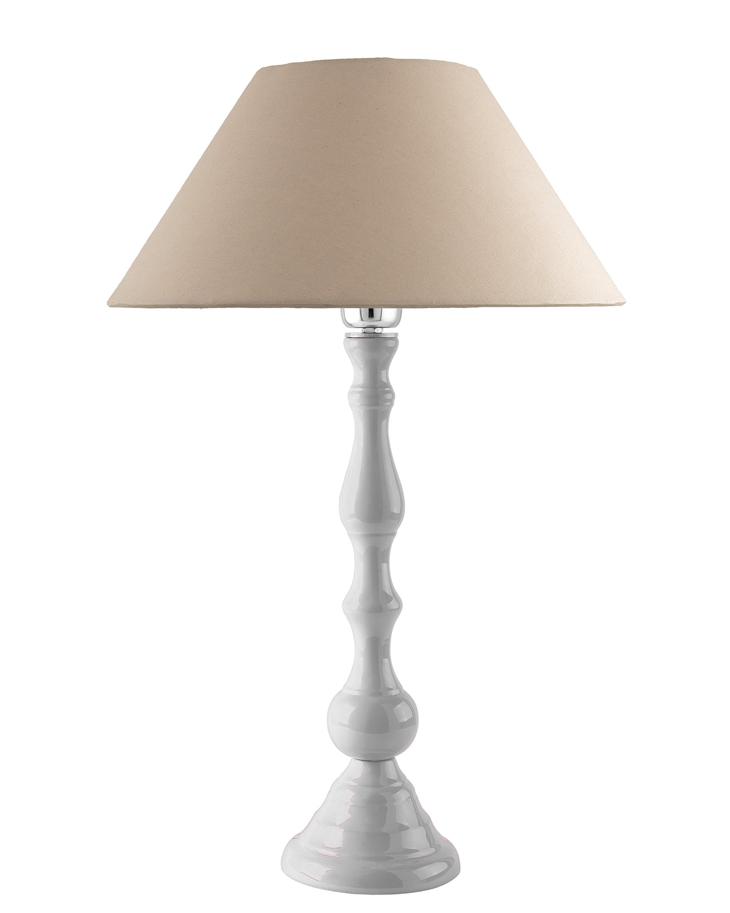 Glossy Black Teardrop Aluminium Table Lamp With Cone Shade, Bedside, Living Room Study Lamp, Bulb Included