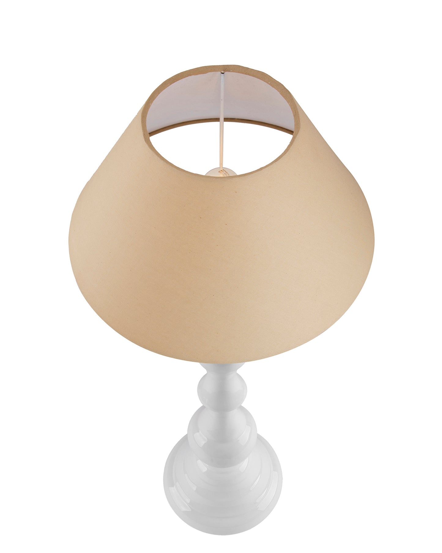 Glossy Black Teardrop Aluminium Table Lamp With Cone Shade, Bedside, Living Room Study Lamp, Bulb Included