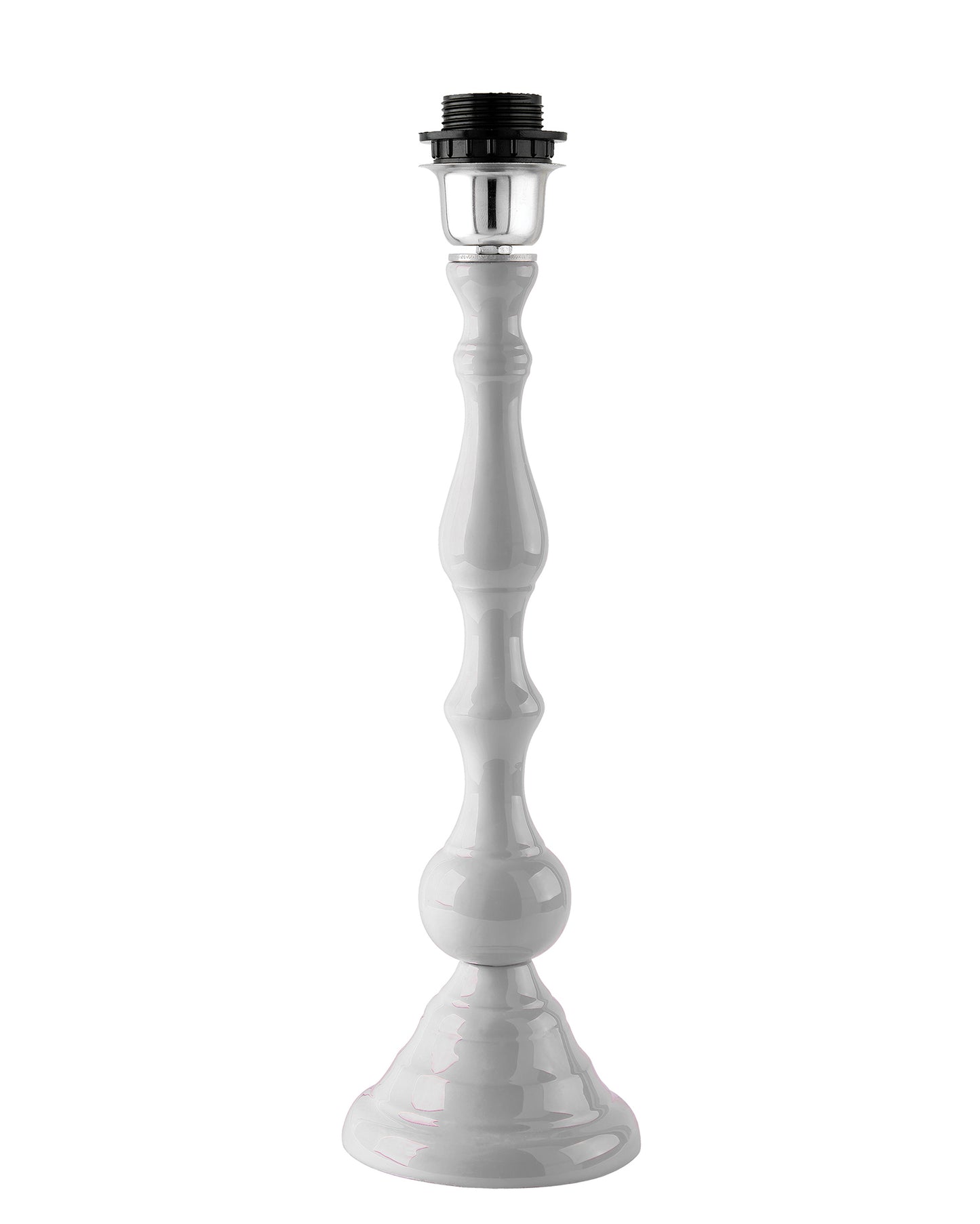 Glossy Black Teardrop Aluminium Table Lamp With Cone Shade, Bedside, Living Room Study Lamp, Bulb Included