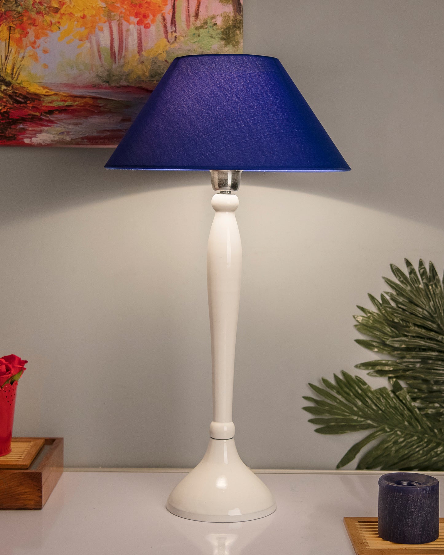 Glossy Black Royal Ovoid Aluminium Table Lamp With Cone Shade, Bedside, Living Room Study Lamp, Bulb Included