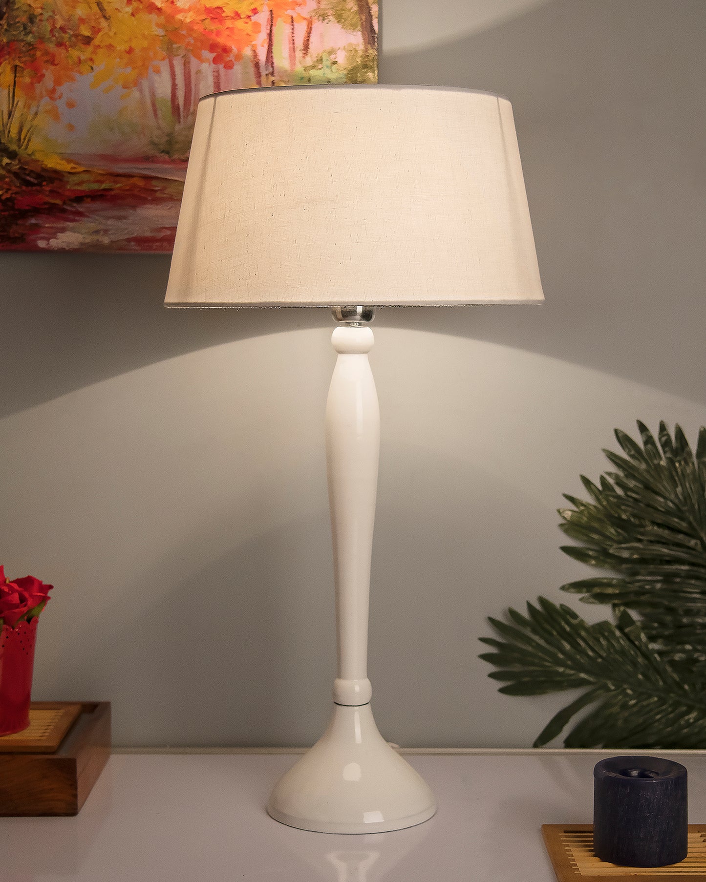 Glossy Black Royal Ovoid Aluminium Table Lamp With Cone Shade, Bedside, Living Room Study Lamp, Bulb Included