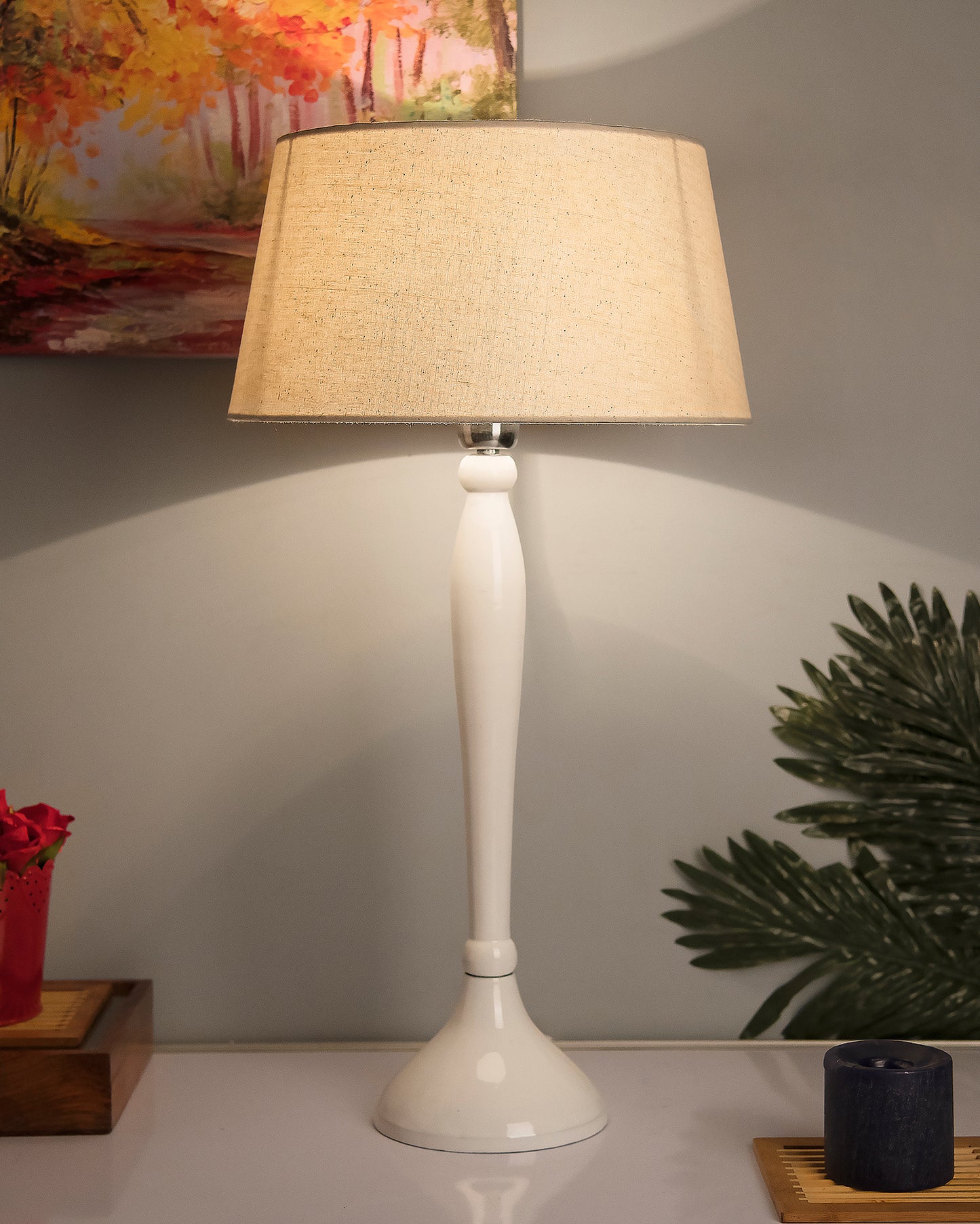 Glossy Black Royal Ovoid Aluminium Table Lamp With Cone Shade, Bedside, Living Room Study Lamp, Bulb Included
