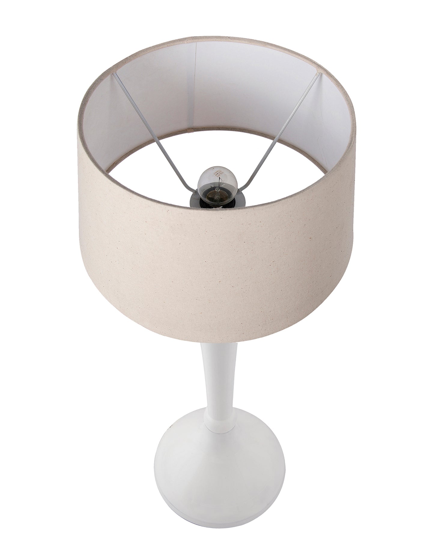 Glossy Black Royal Ovoid Aluminium Table Lamp With Cone Shade, Bedside, Living Room Study Lamp, Bulb Included