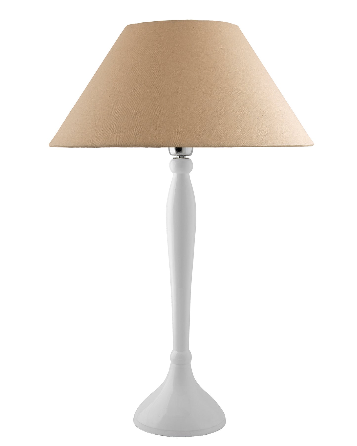 Glossy Black Royal Ovoid Aluminium Table Lamp With Cone Shade, Bedside, Living Room Study Lamp, Bulb Included
