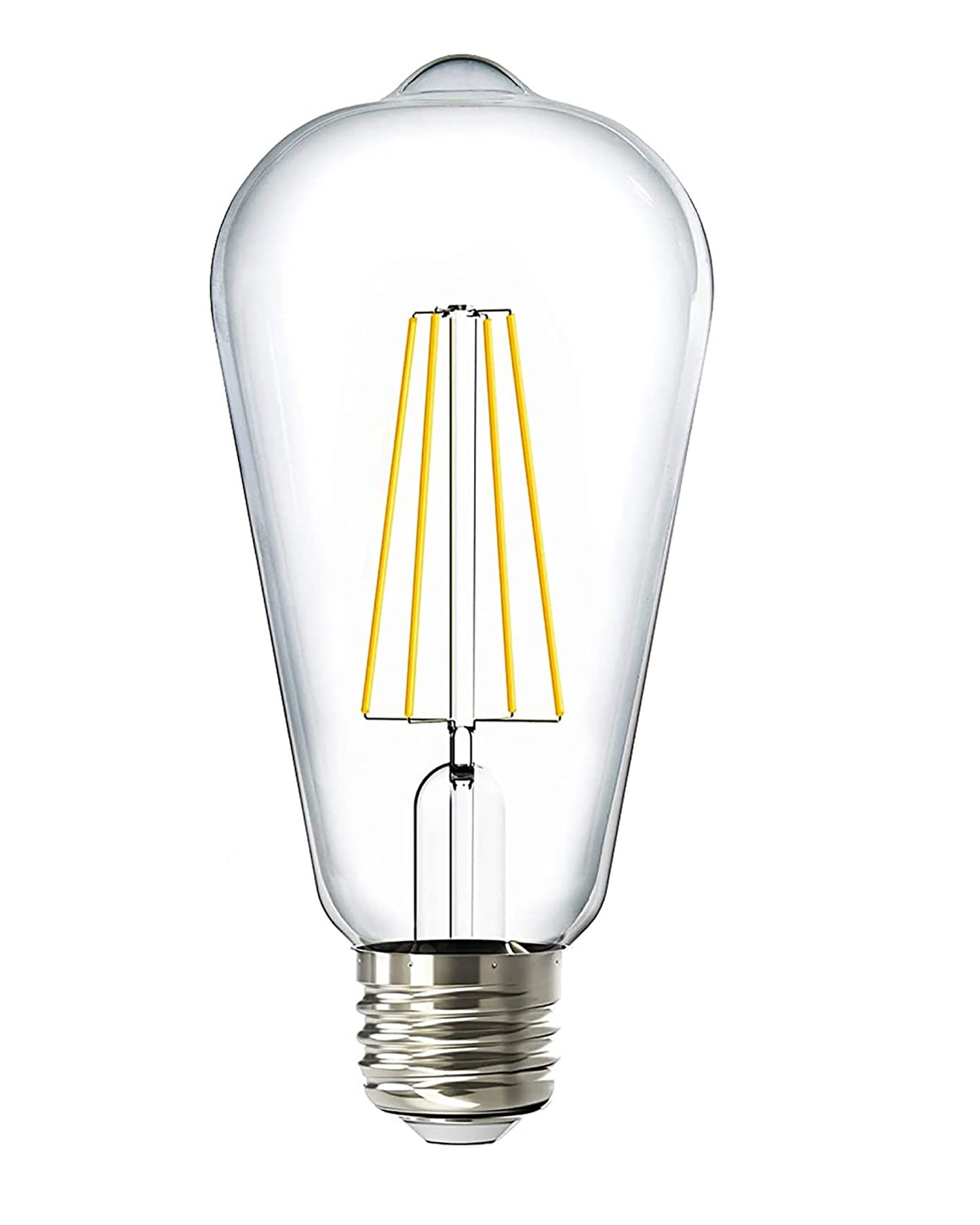 ST64 Pear Shape Filament LED Bulb, 4 Watt, Industrial Decorative Vintage Light Lamp