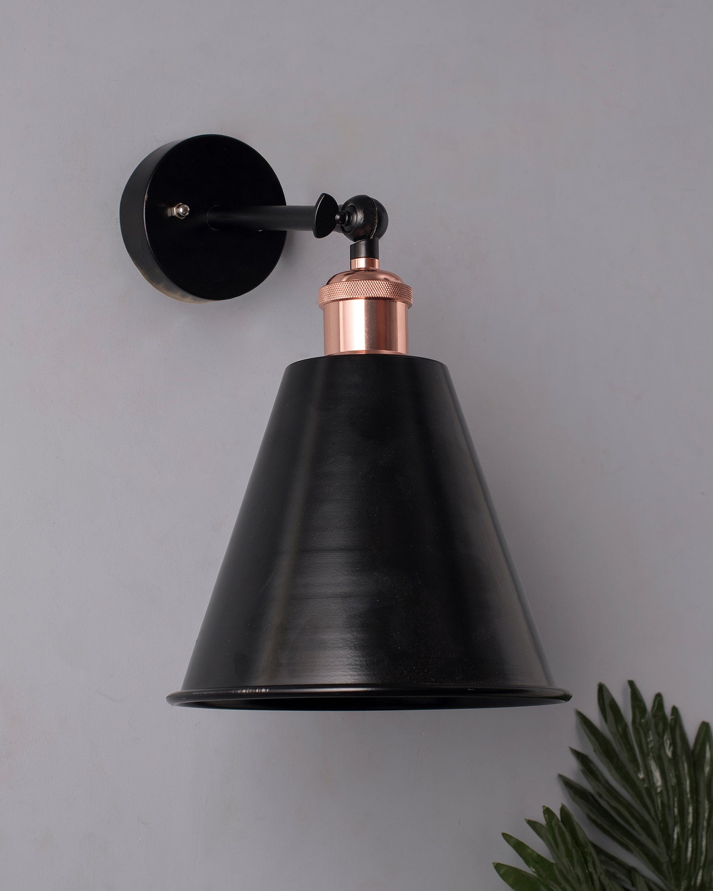 Edison Wall Black Gaurd Shade Lamp, Vintage Industrial Loft, E27 Holder, Decorative, Black Swing Wall Light