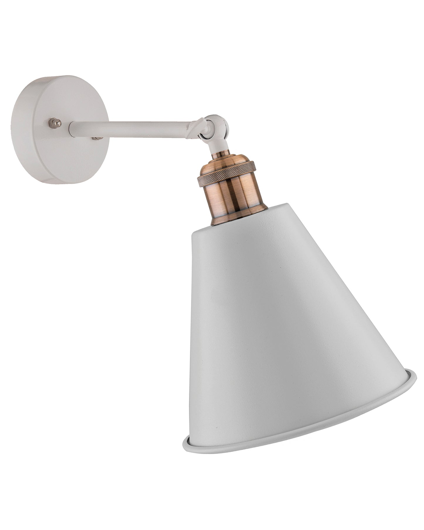 Edison Wall White Gaurd Shade Lamp, Vintage Industrial Loft, E27 Holder, Decorative, Black Swing Wall Light