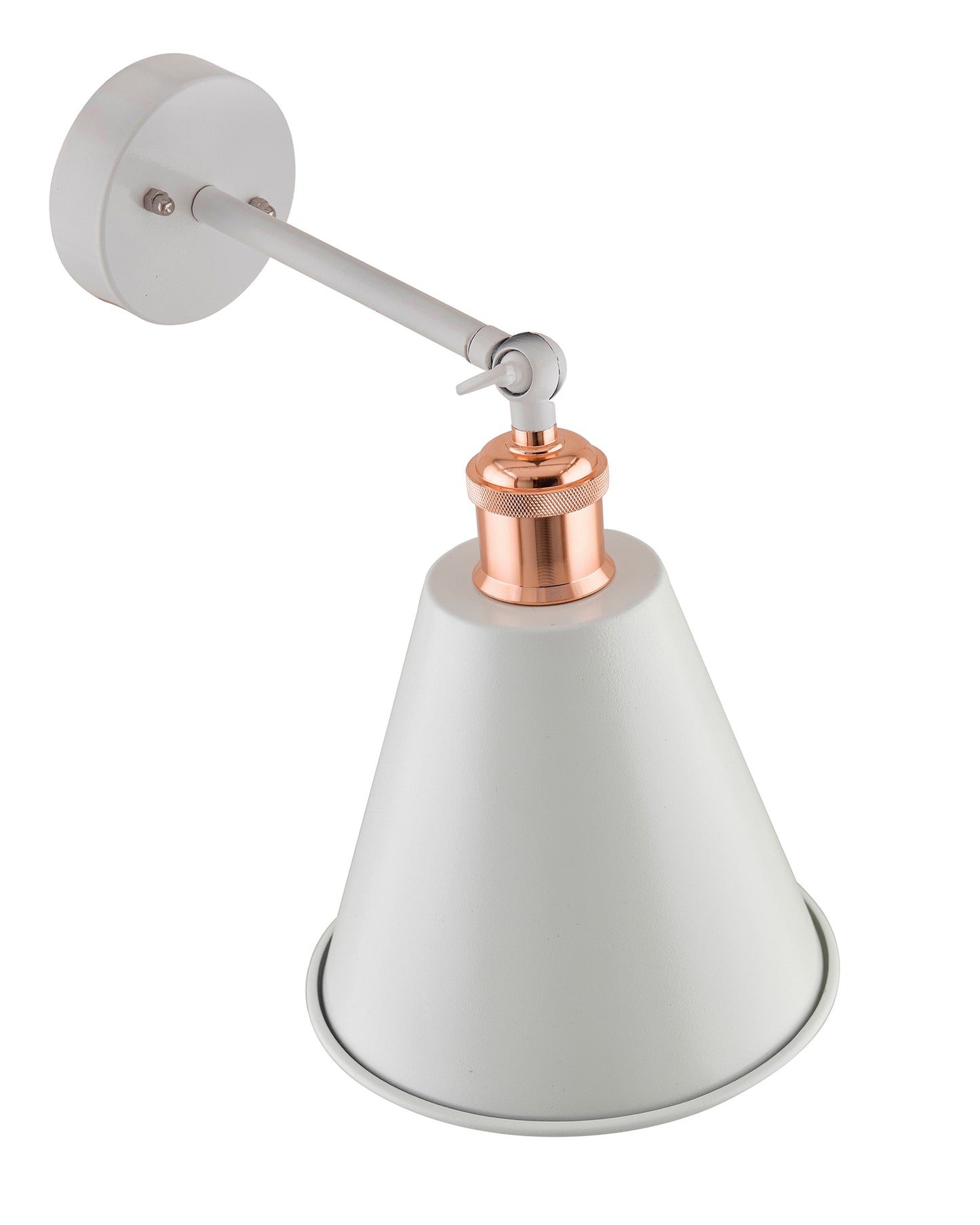 Edison Wall White Gaurd Shade Lamp, Vintage Industrial Loft, E27 Holder, Decorative, Black Swing Wall Light