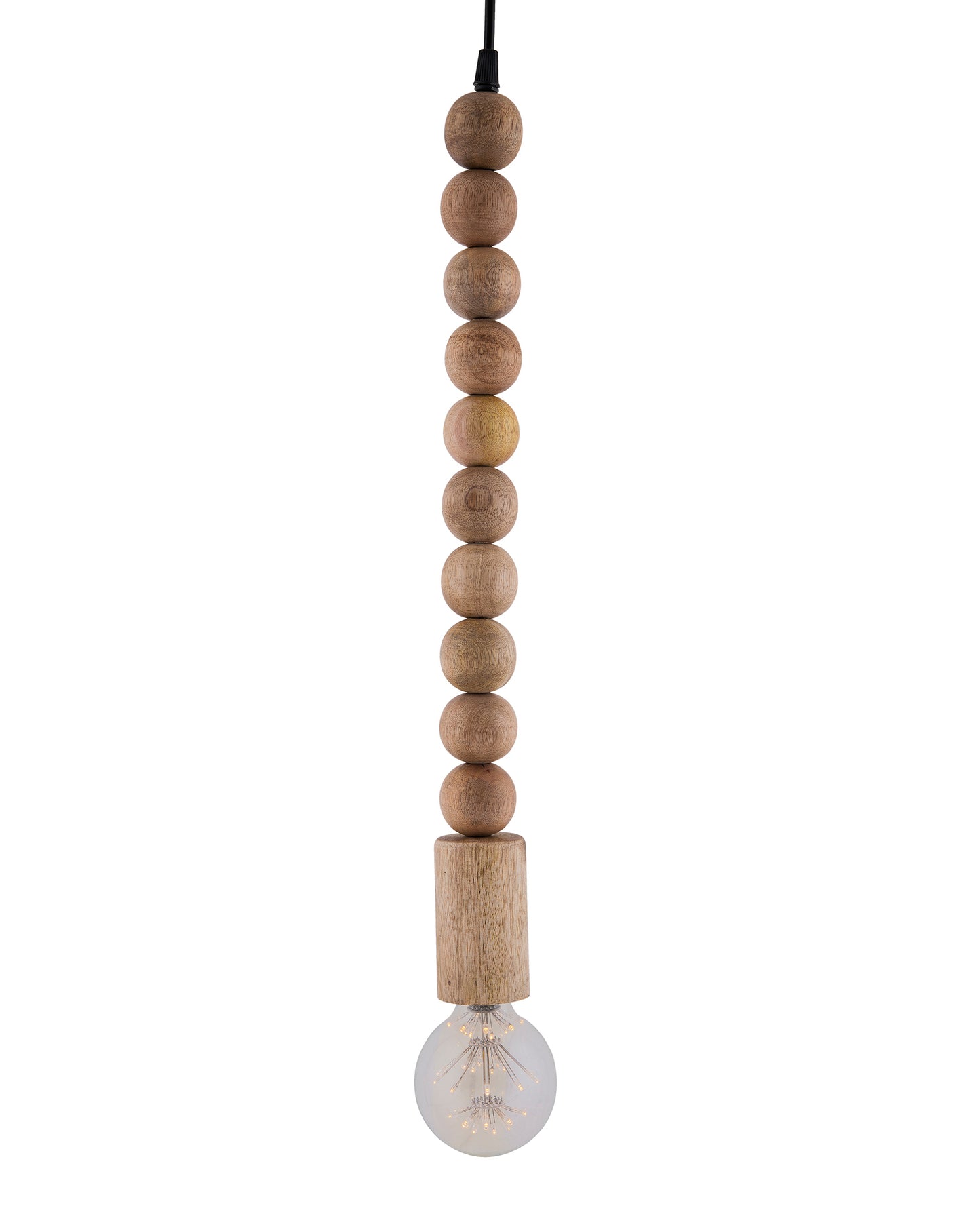 Rustic Round Beaded Swag Pendant, Balcony Bar Cafe Living Dining Room, Retro Loft Light, Ceiling Hanging Light