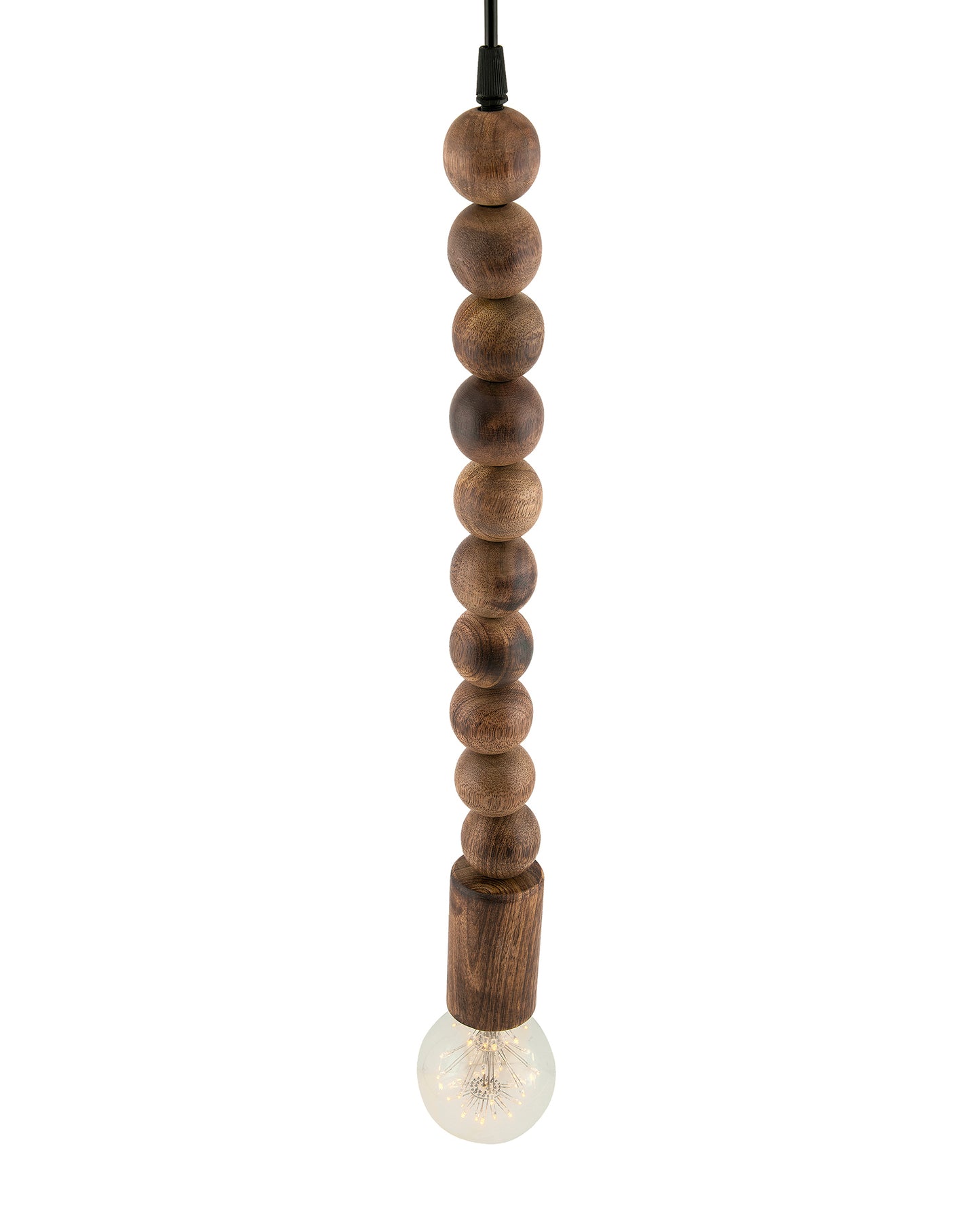 Rustic Round Beaded Swag Pendant, Balcony Bar Cafe Living Dining Room, Retro Loft Light, Ceiling Hanging Light