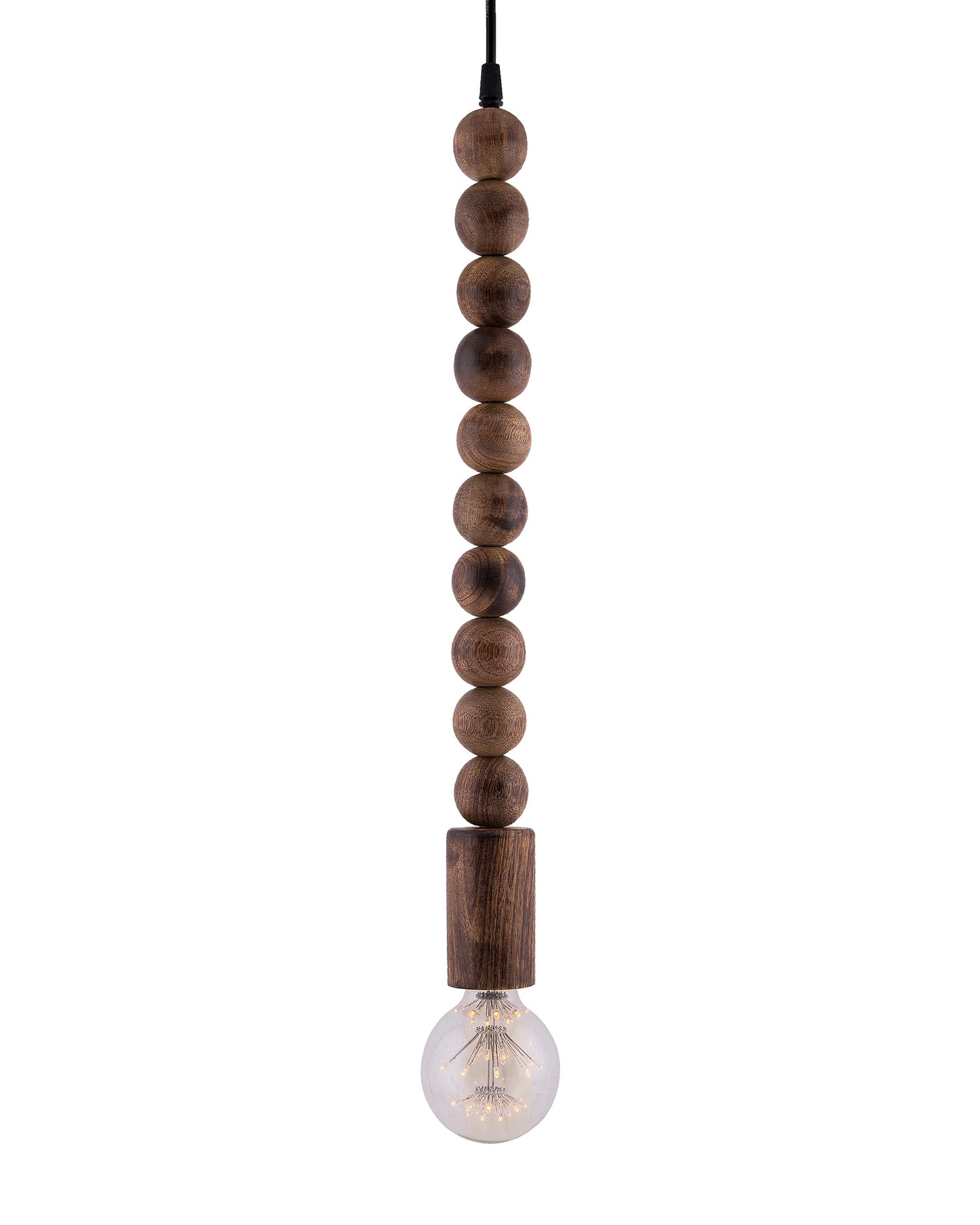 Rustic Round Beaded Swag Pendant, Balcony Bar Cafe Living Dining Room, Retro Loft Light, Ceiling Hanging Light
