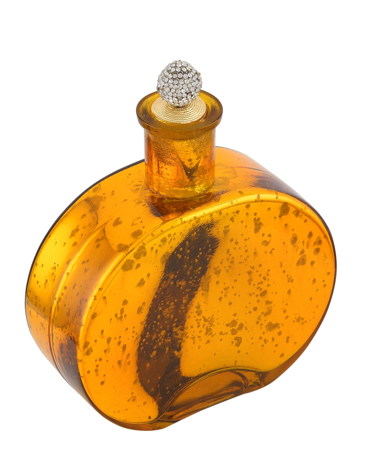 Mercury Gold Round Bottle Copper Star String Lights , Warm White LED Fairy Lights