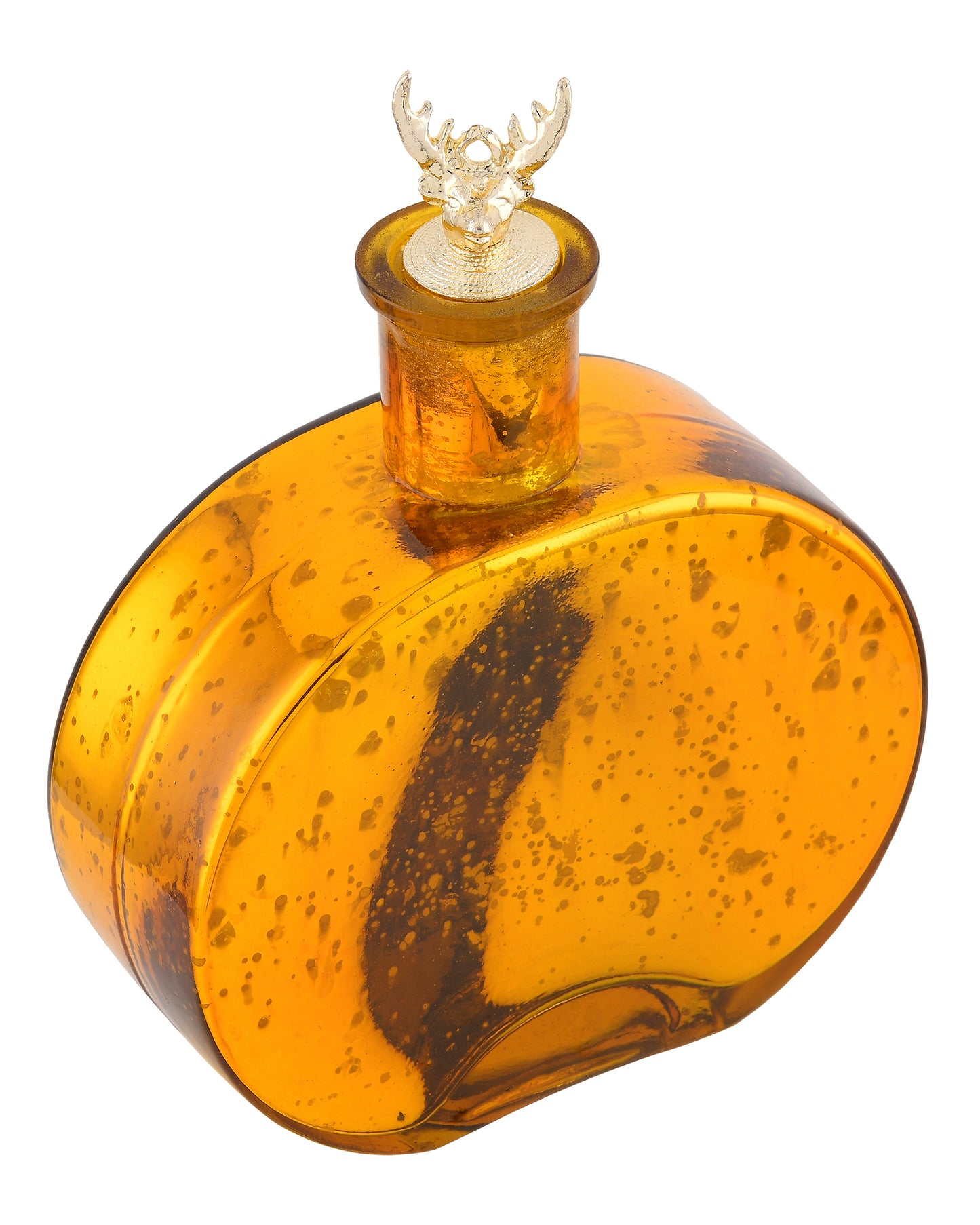 Mercury Gold Round Bottle Copper Star String Lights , Warm White LED Fairy Lights