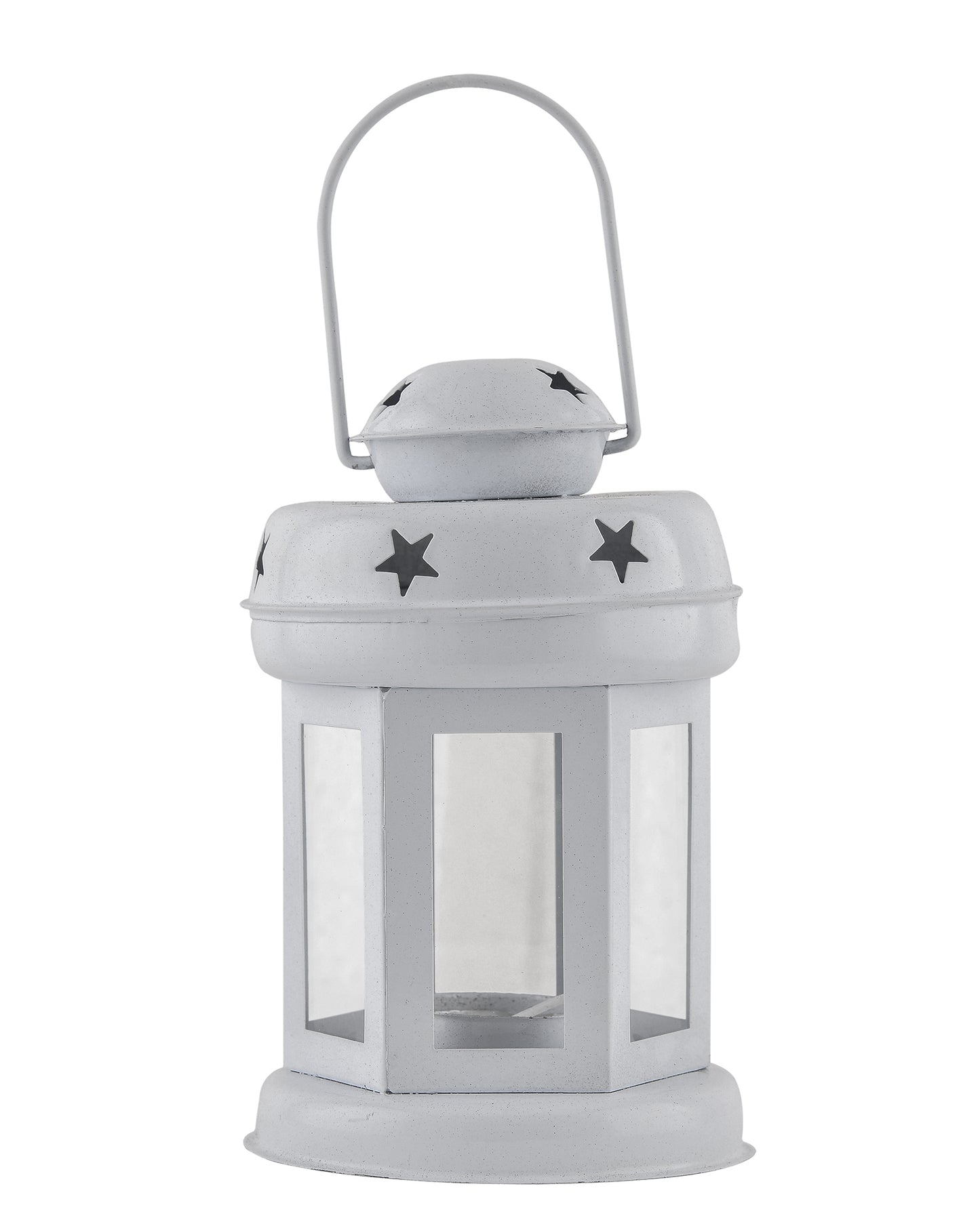 Star Light Decorative Metal Lantern Indoor/Outdoor Hanging Lantern, Set of 2 Designer Candle Tealight Holder