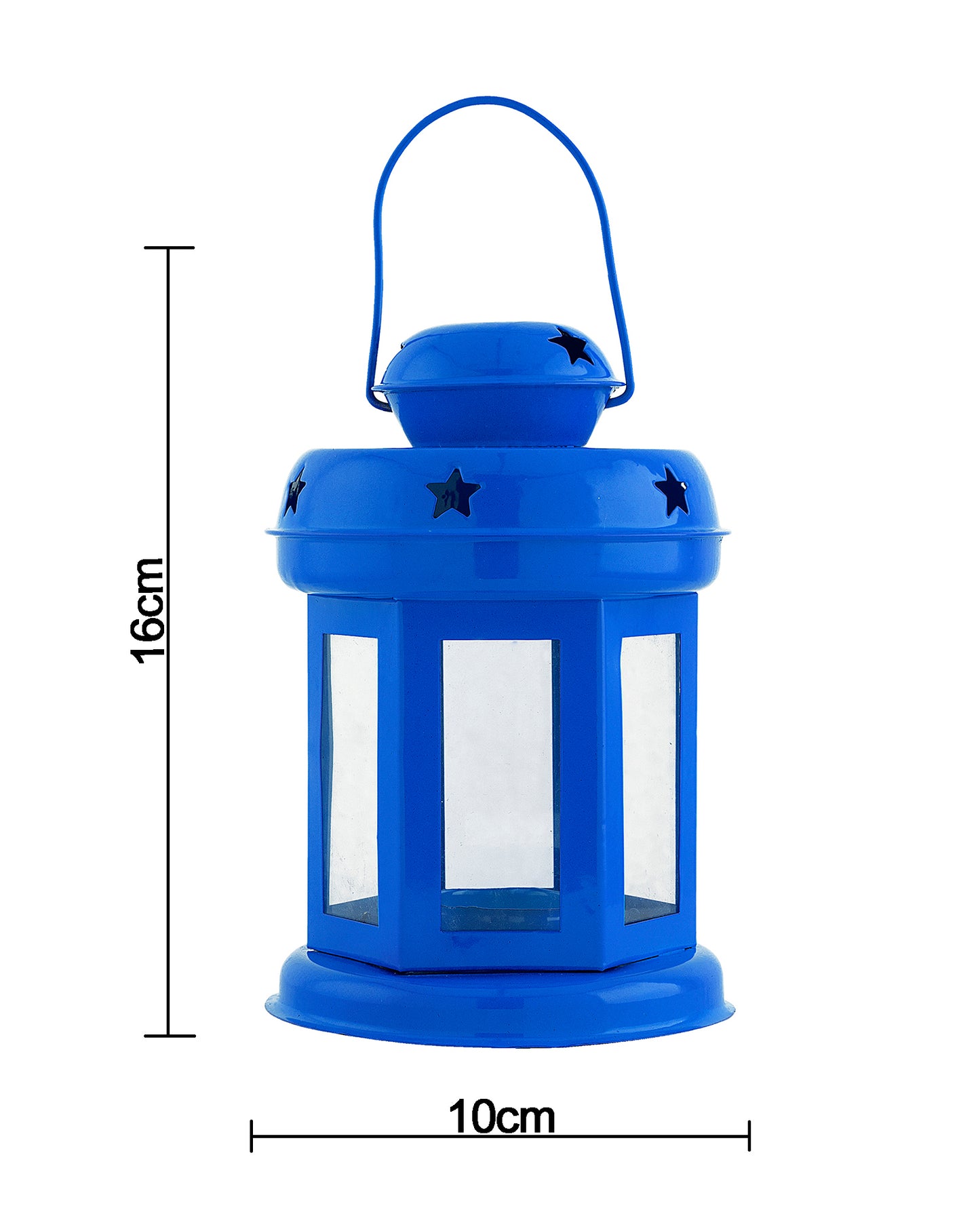 Set of 4 Star Light Decorative Metal Lantern Indoor/Outdoor Hanging Lantern, Designer Candle Tealight Holder