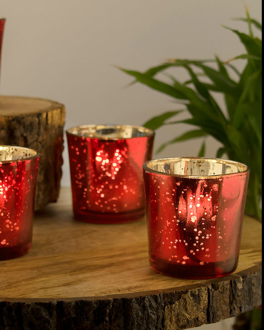 Cardinal Flower Vase Small with Hand Carving, Set of 2