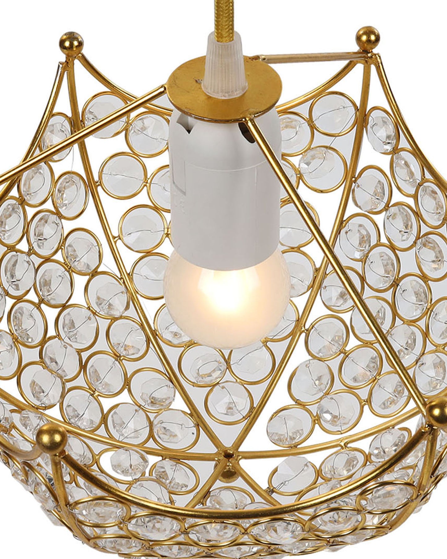Hanging golden crystal pendant light, Classic Floral Adjustable Pendant Light Fixture for Kitchen Dinning Room Bedroom, Leafy Rectangle