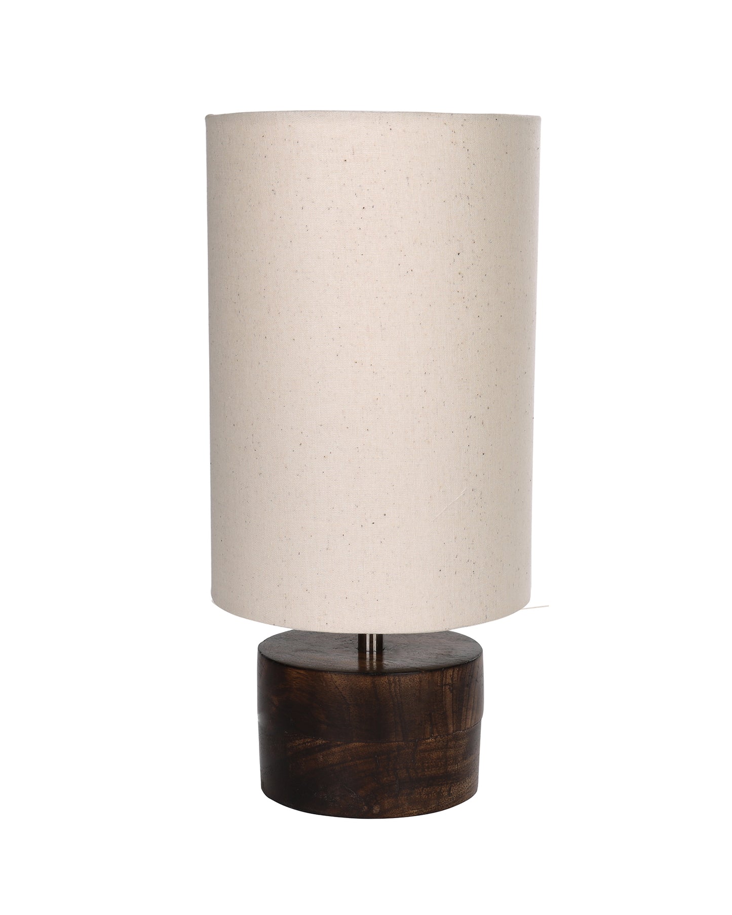 Modern Zen Wooden Lampshade Nightstand Lamps, Antique Base E27 Creative Reading Bedside Lamps Ideal for Bedroom, Cylinder