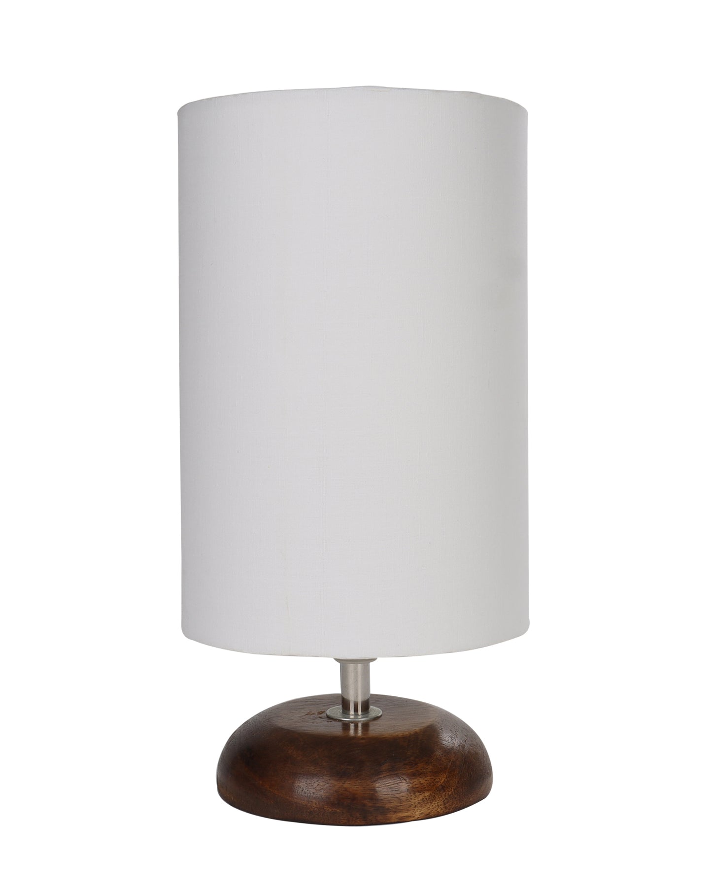 Modern Antique E27 Base Pebble Zen Wooden Table Lamp With Lampshade Nightstand Lamp