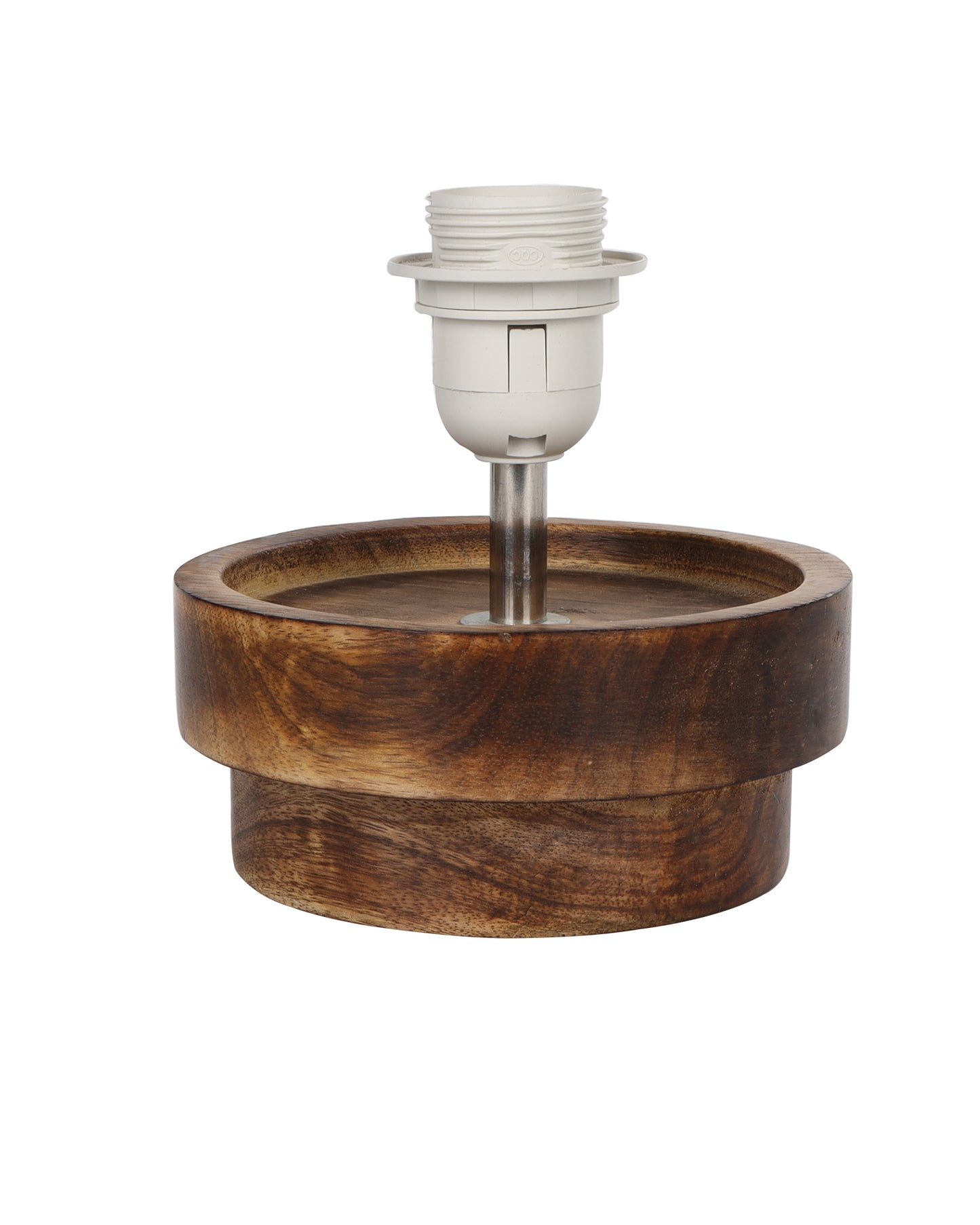 Modern Zen Wooden Lampshade Nightstand Lamps, Antique Base E27 Creative Reading Bedside Lamps Ideal for Bedroom, Concentric