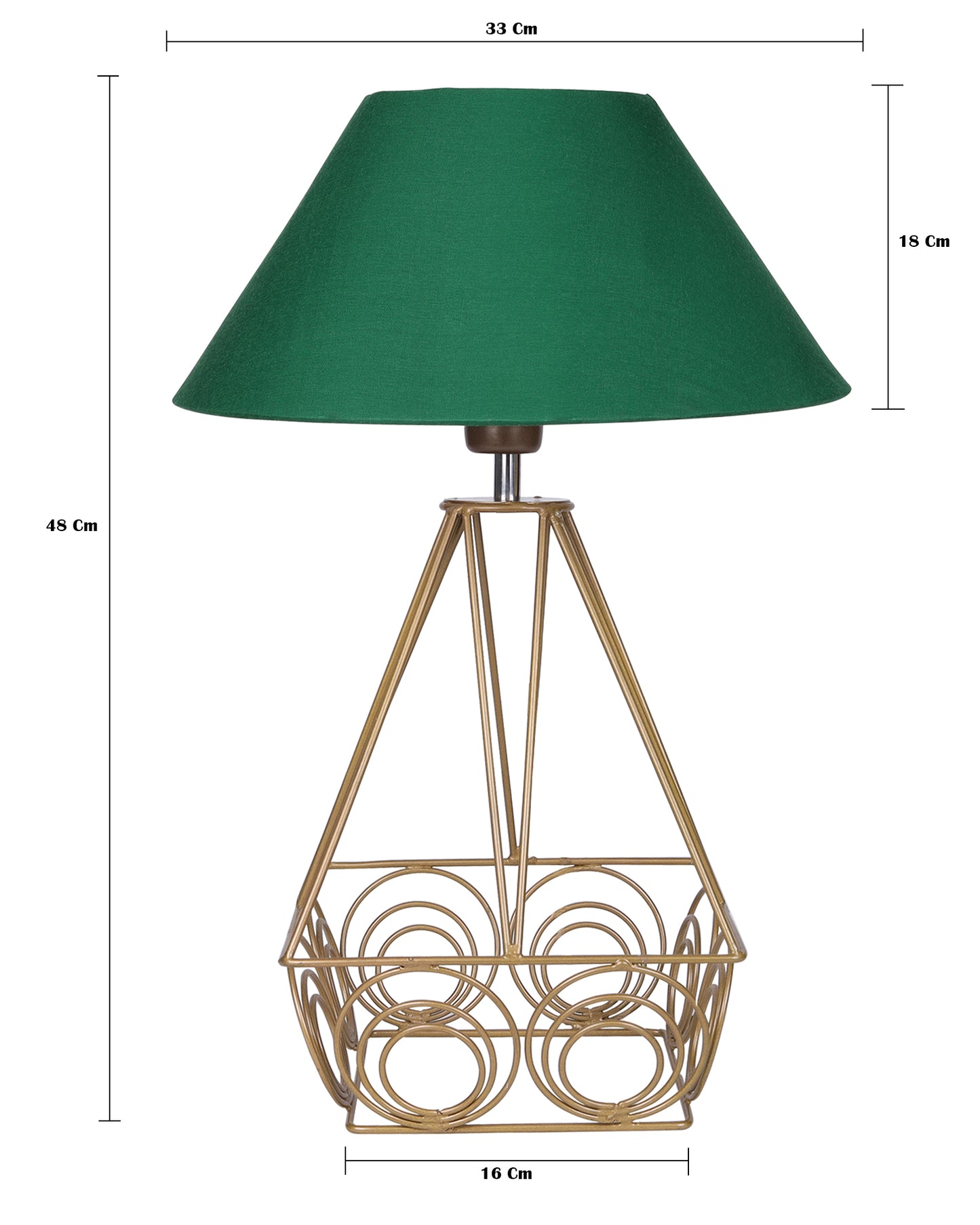 Modern Farmhouse Metal Golden Desk Table Lamp, Bedside Living Room