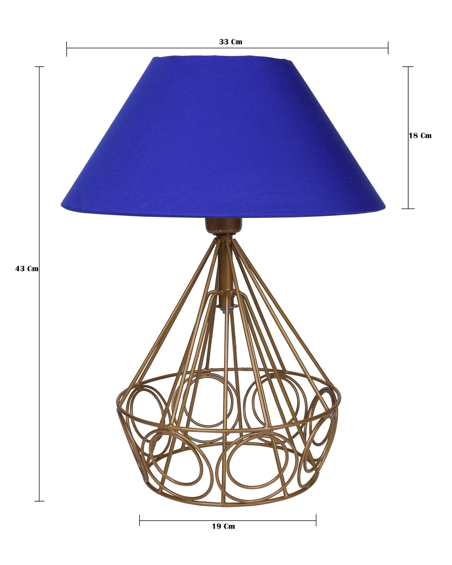 Modern Farmhouse Metal Golden Desk Table Lamp, Bedside Living Room