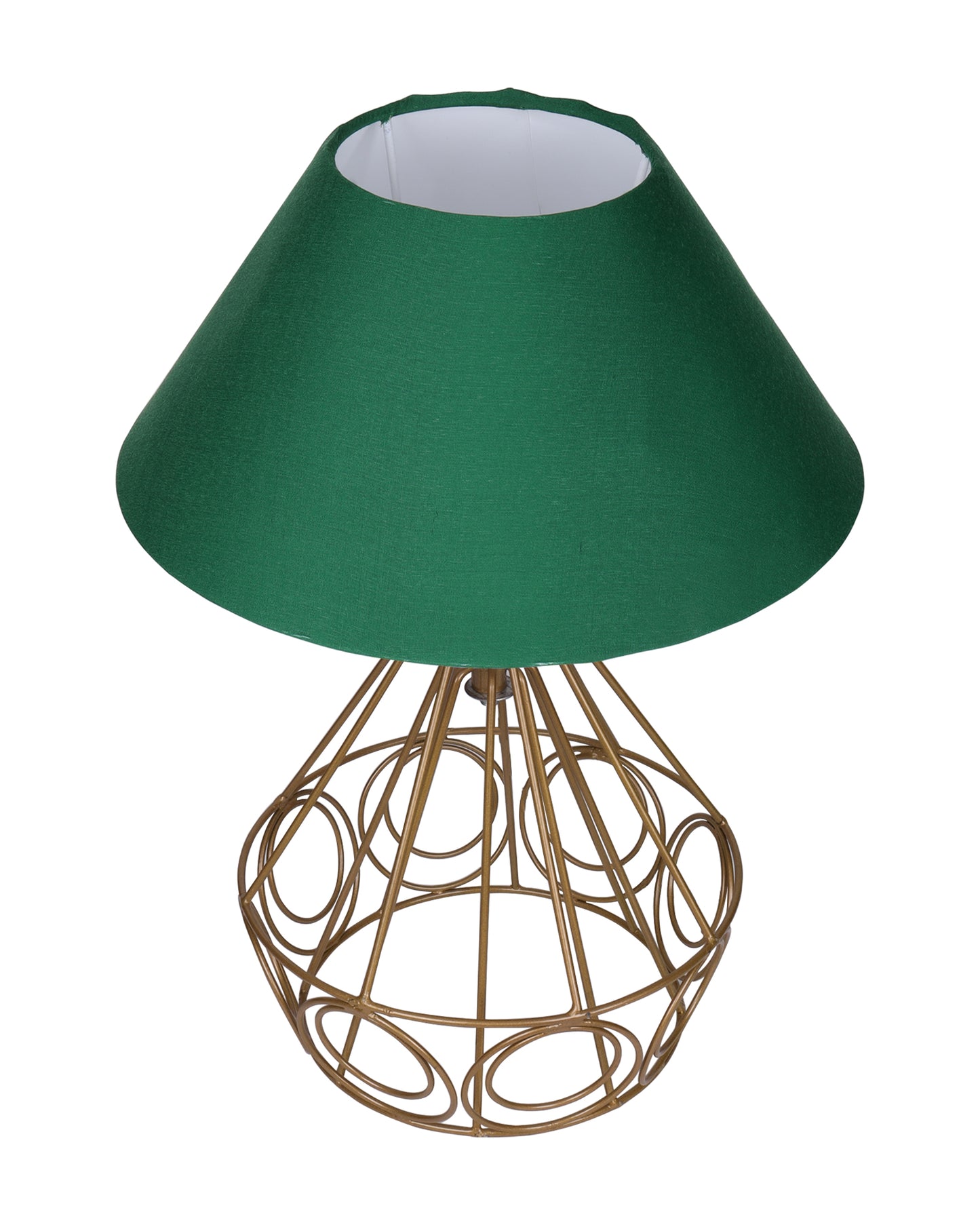Modern Farmhouse Metal Golden Desk Table Lamp, Bedside Living Room