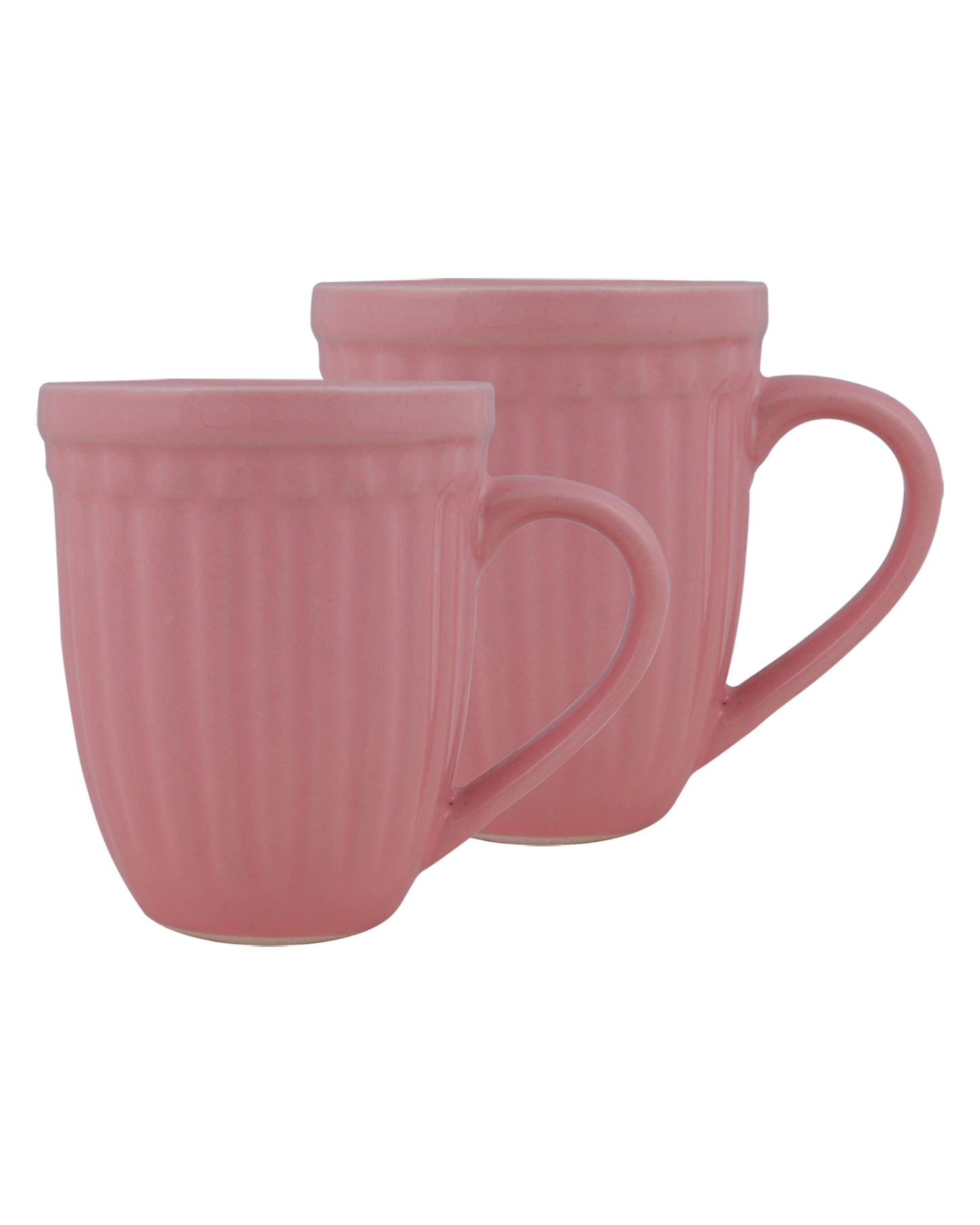 Handmade Irish Coffee Tea & Beer Mugs, Set of Two Altered Glaze latte Cups, Strips