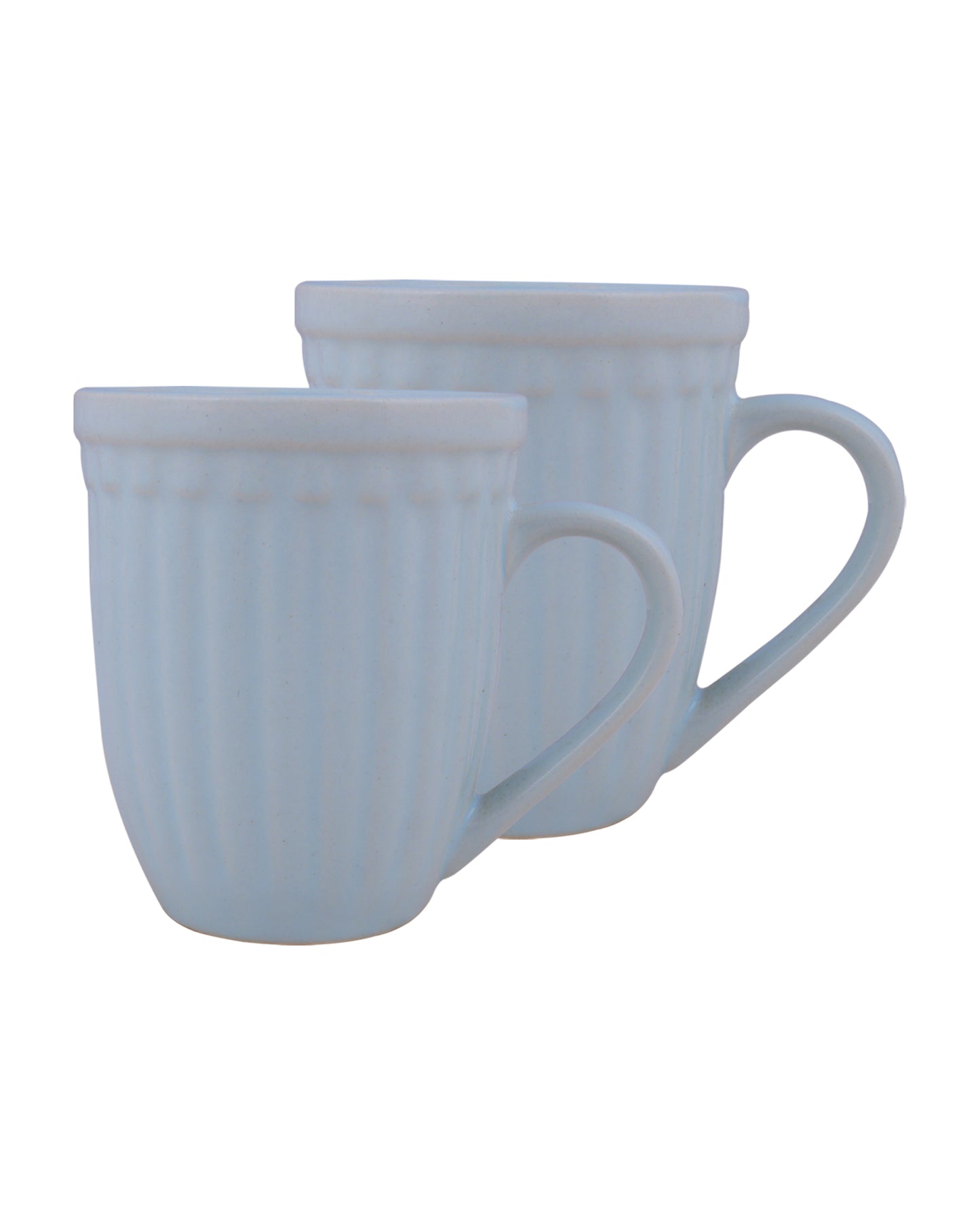 Handmade Irish Coffee Tea & Beer Mugs, Set of Two Altered Glaze latte Cups, Strips