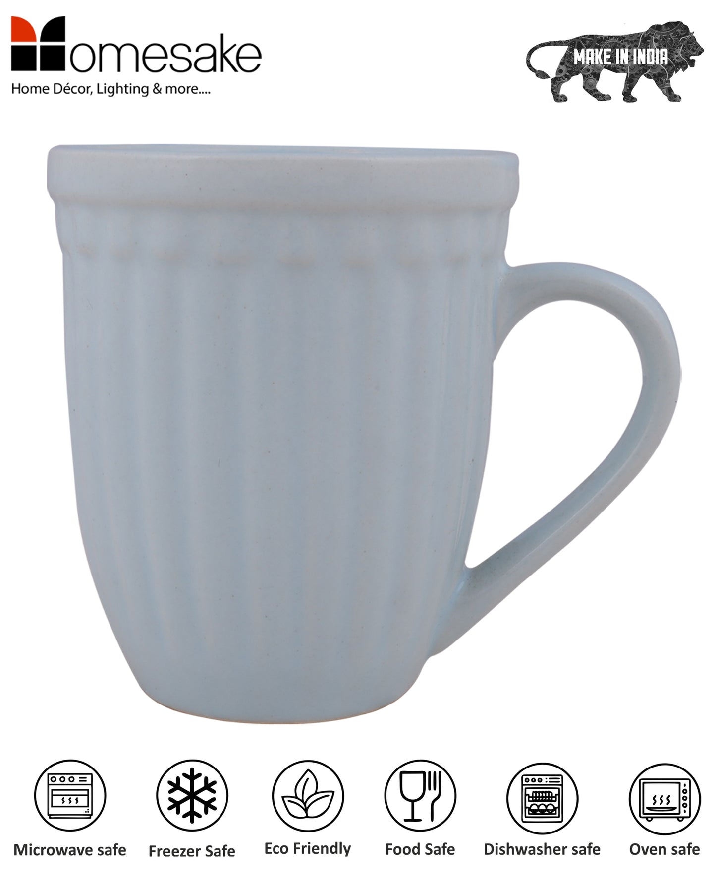 Handmade Irish Coffee Tea & Beer Mugs, Set of Two Altered Glaze latte Cups, Strips