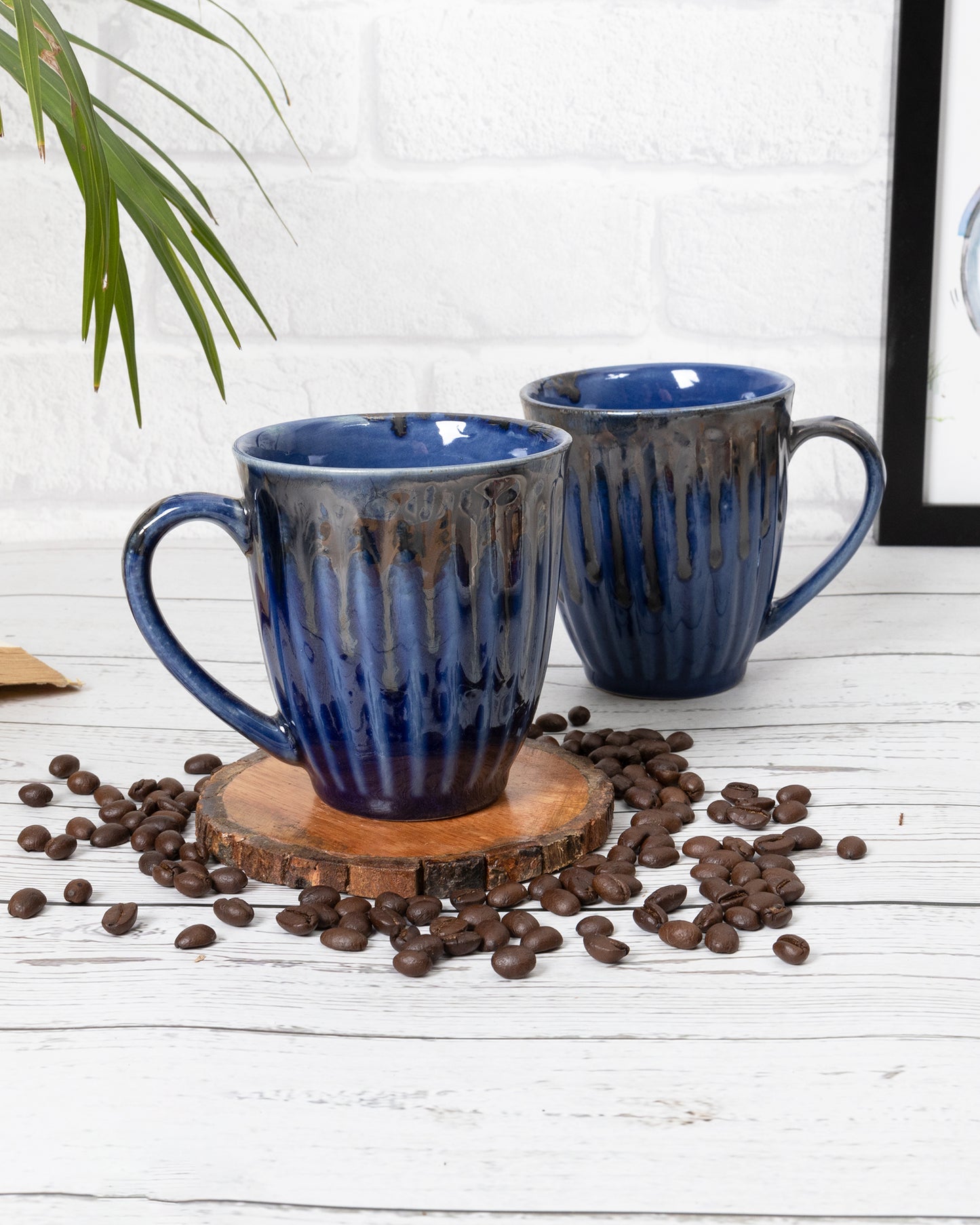 Handmade Irish Coffee Tea & Beer Mugs, Altered Glaze latte Cups, Melon