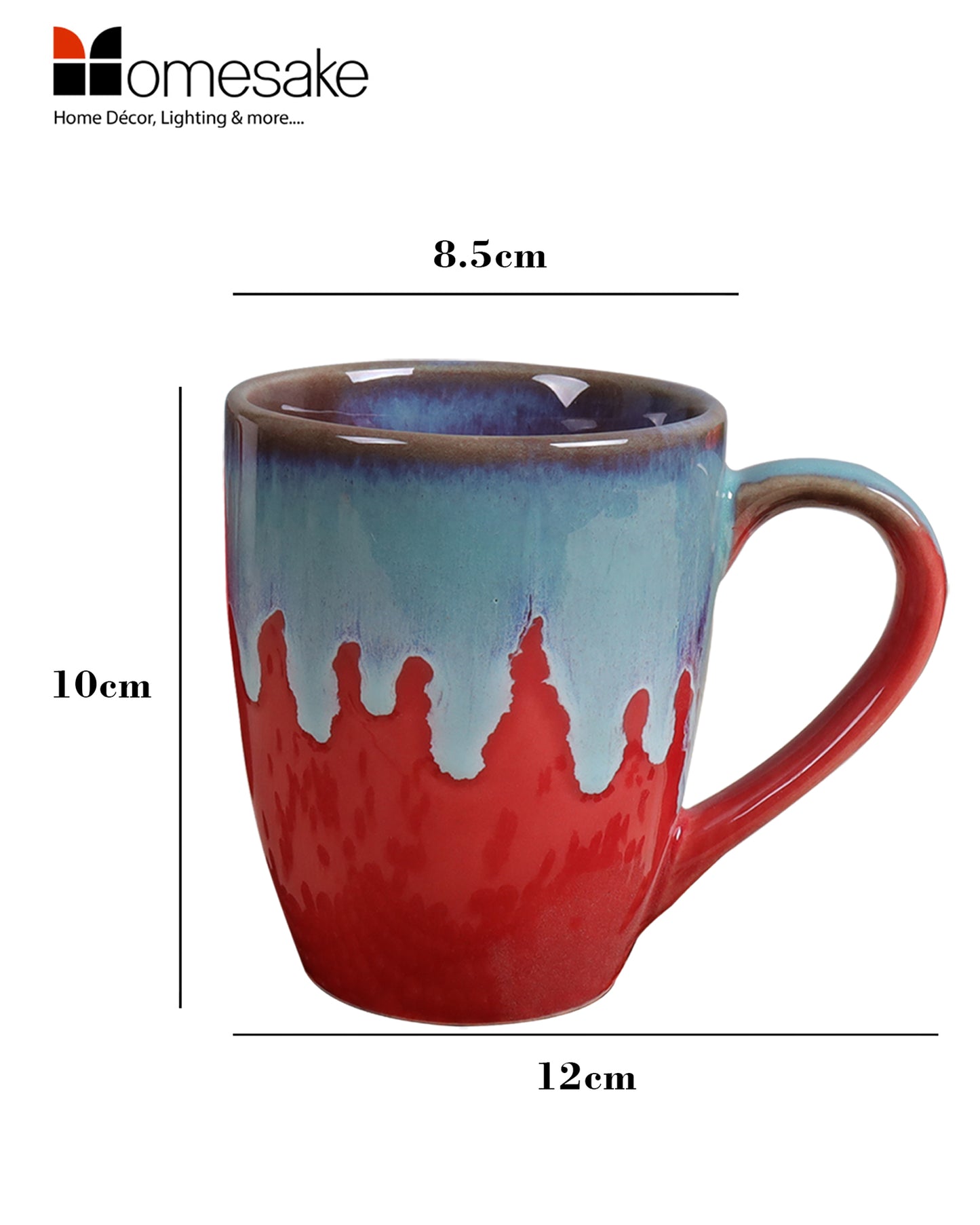 Handmade Irish Coffee Tea & Beer Mugs, Altered Glaze latte Cups, Melon