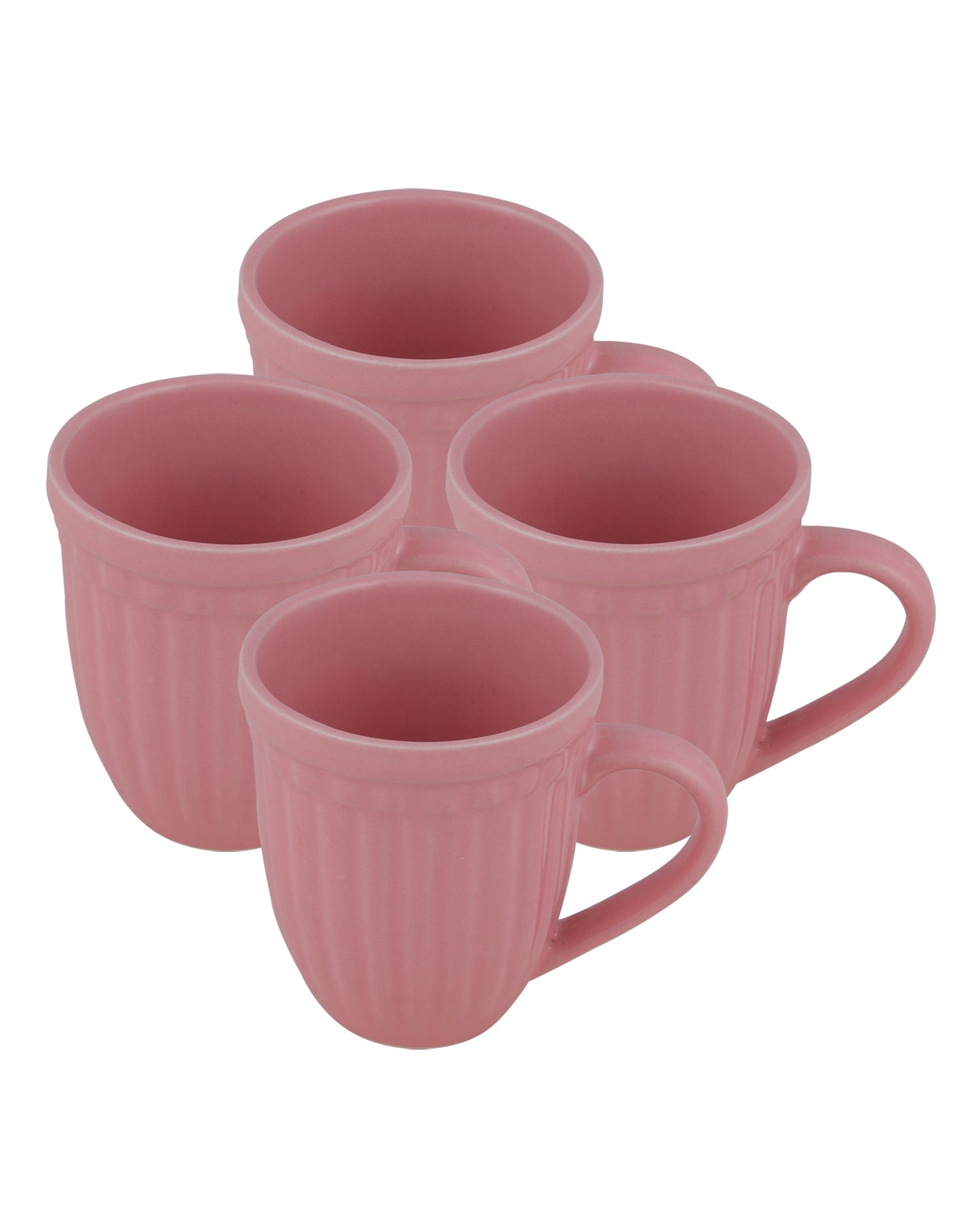 Handmade Irish Coffee Tea & Beer Mugs, Set of four Altered Glaze latte Cups, Strips