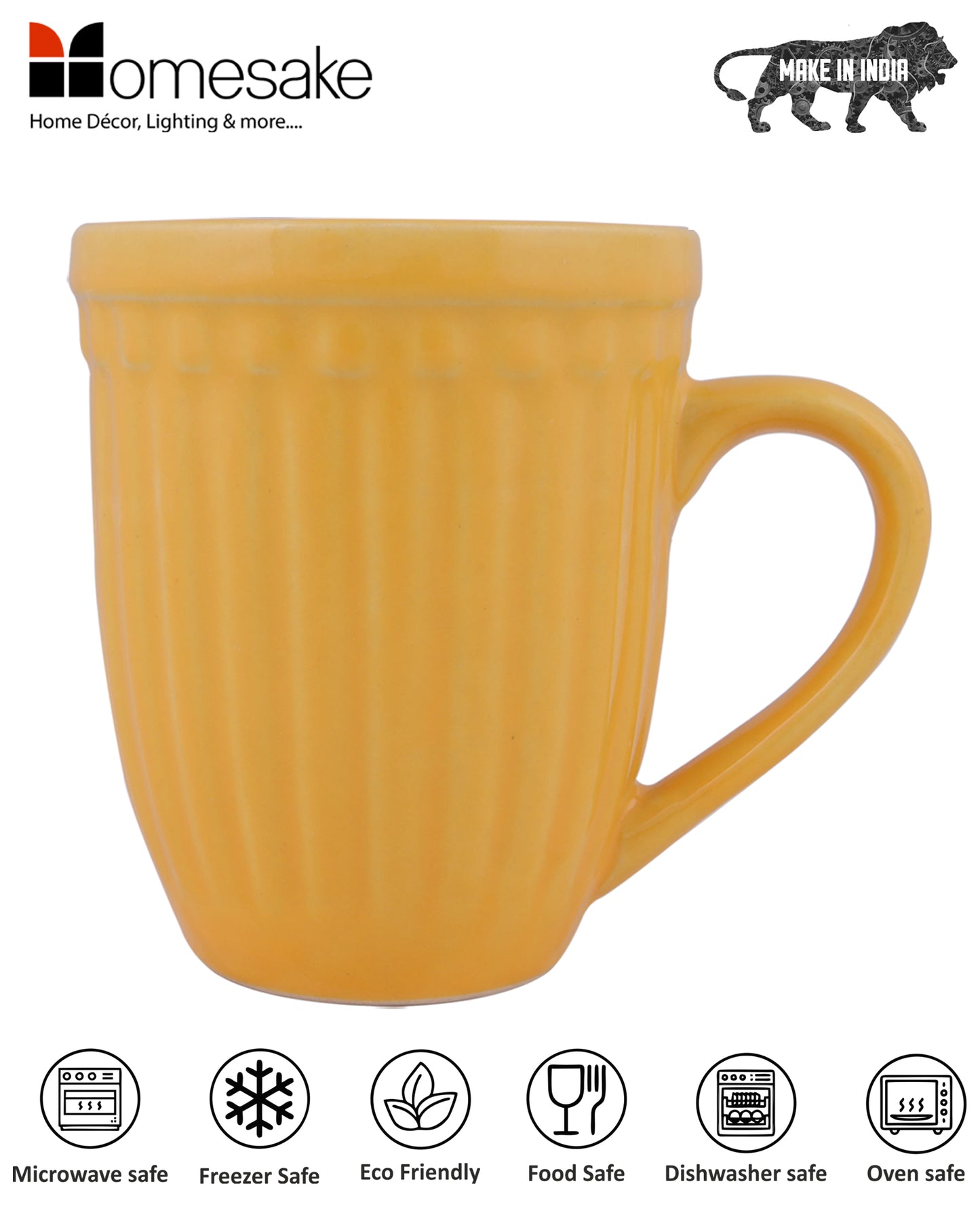 Handmade Irish Coffee Tea & Beer Mugs, Set of four Altered Glaze latte Cups, Strips