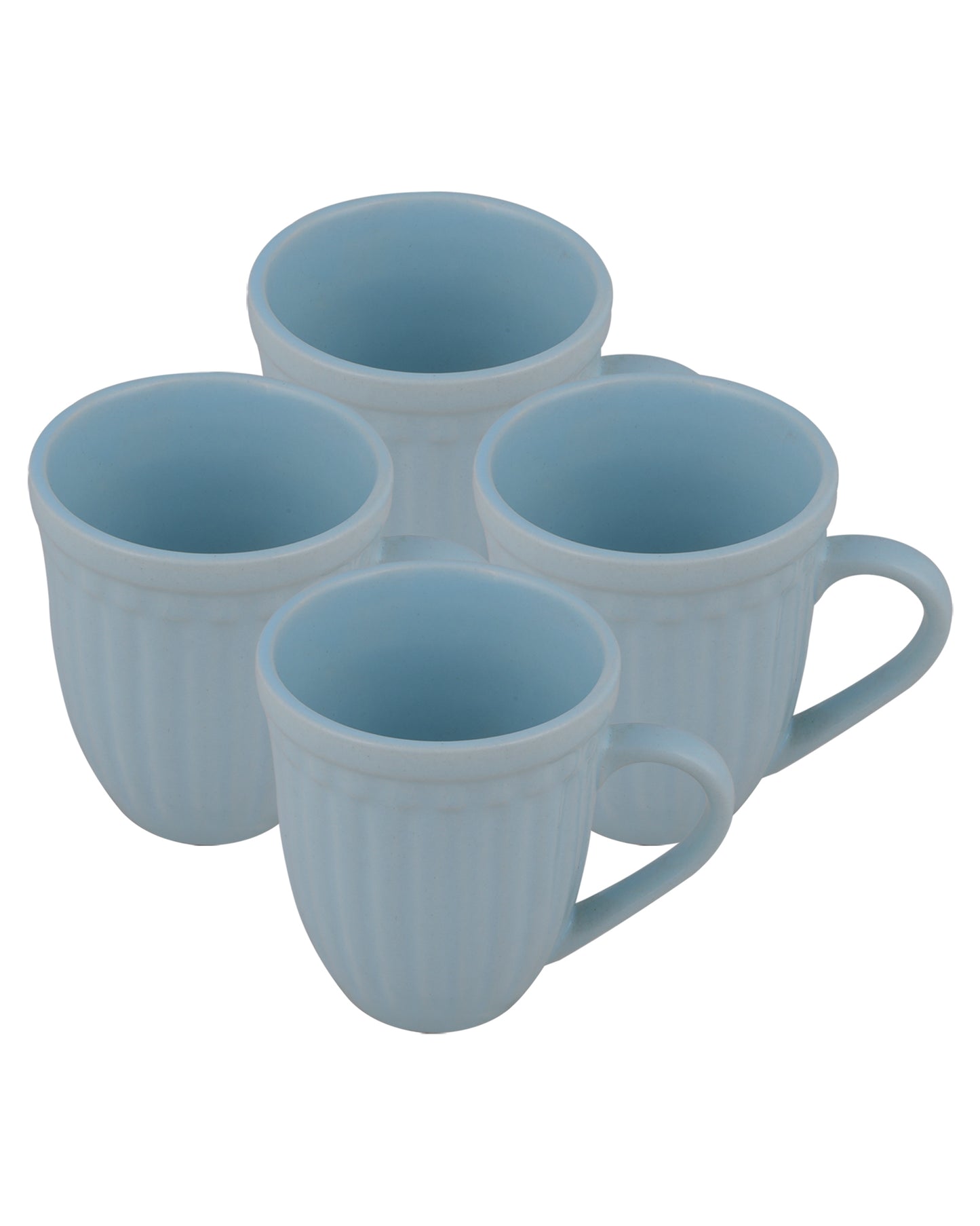 Handmade Irish Coffee Tea & Beer Mugs, Set of four Altered Glaze latte Cups, Strips